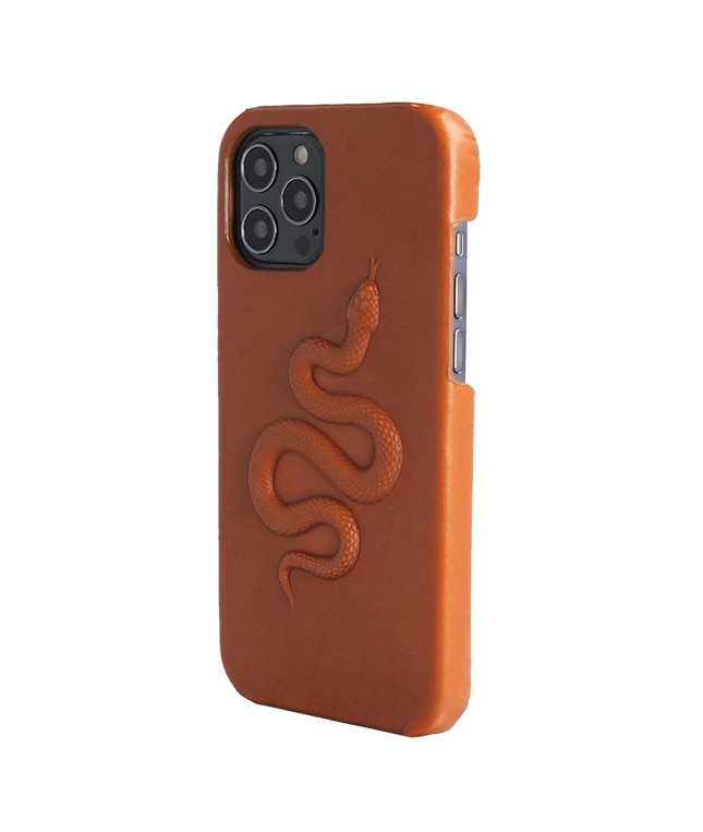 Skal iPhone 12/iPhone 12 Pro Snake Brun