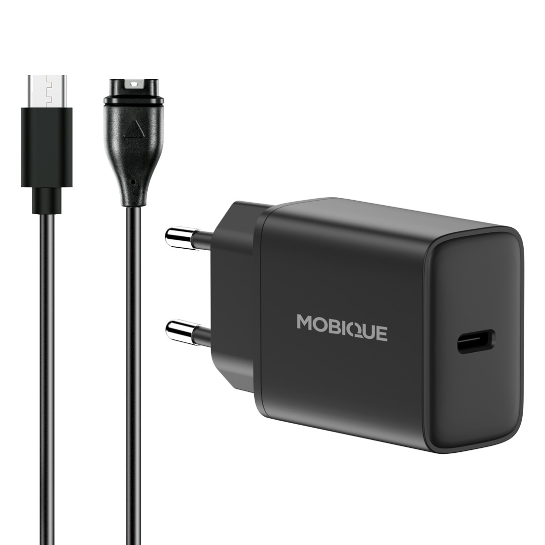Komplett laddare Garmin Forerunner 265 kabel & väggladdare 20W Svart