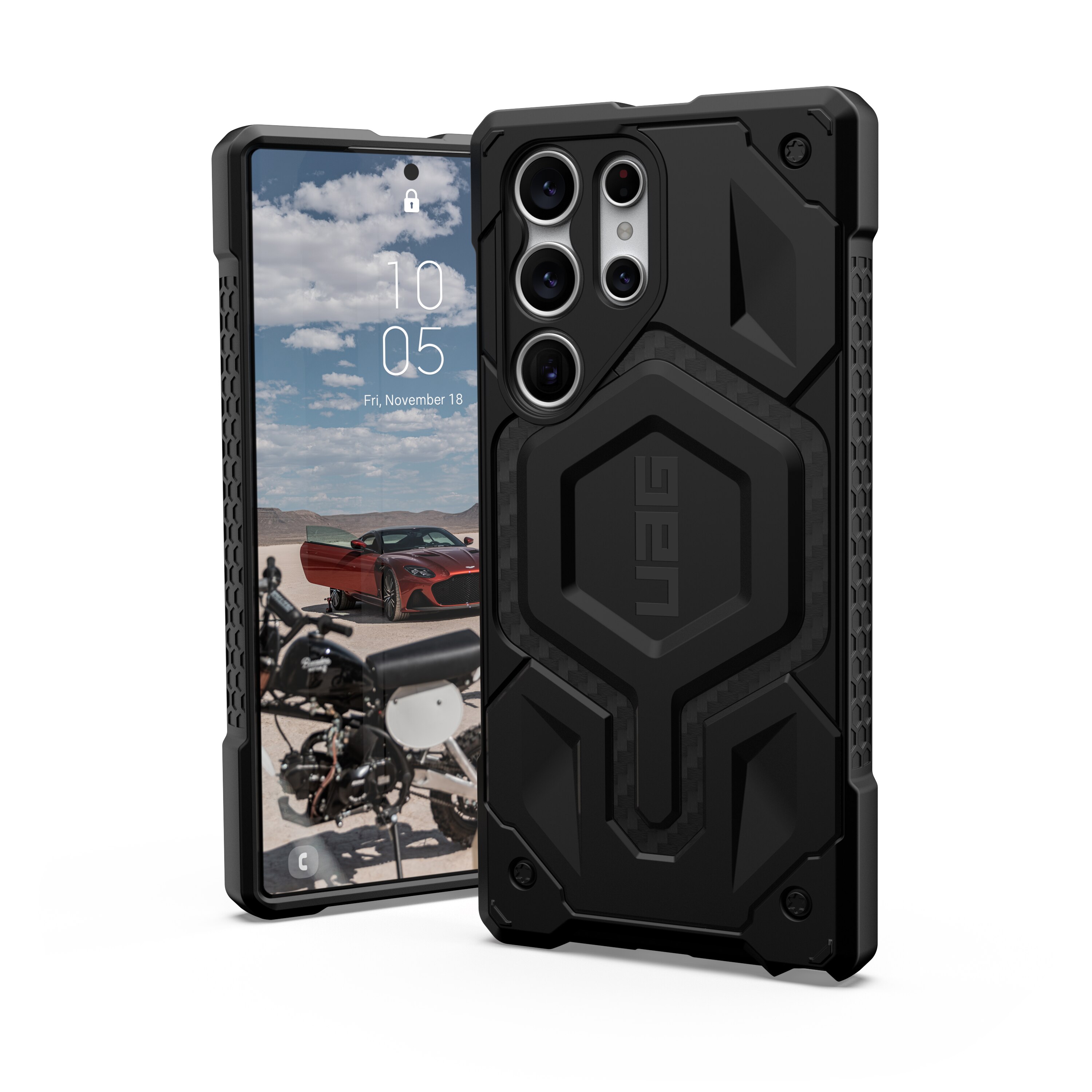 Galaxy S23 Ultra Monarch Pro Magnet Case Carbon Fiber