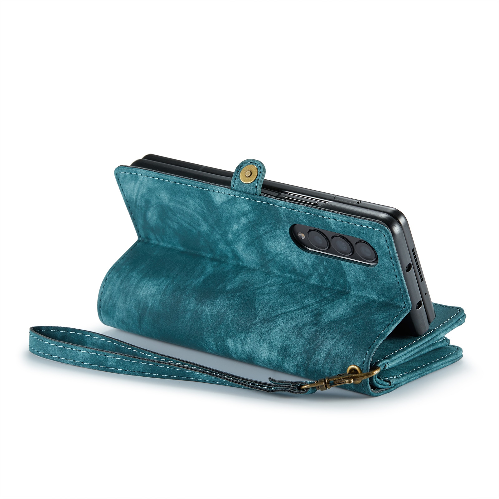 Multi-slot Plånboksfodral Samsung Galaxy Z Fold 4 blå