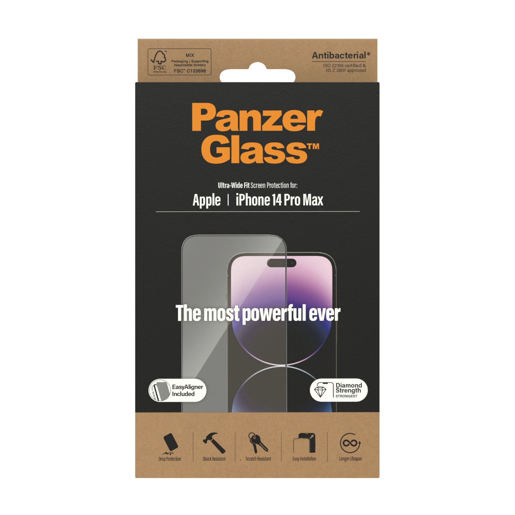 iPhone 14 Pro Max Screen Protector (with EasyAligner) Ultra Wide Fit