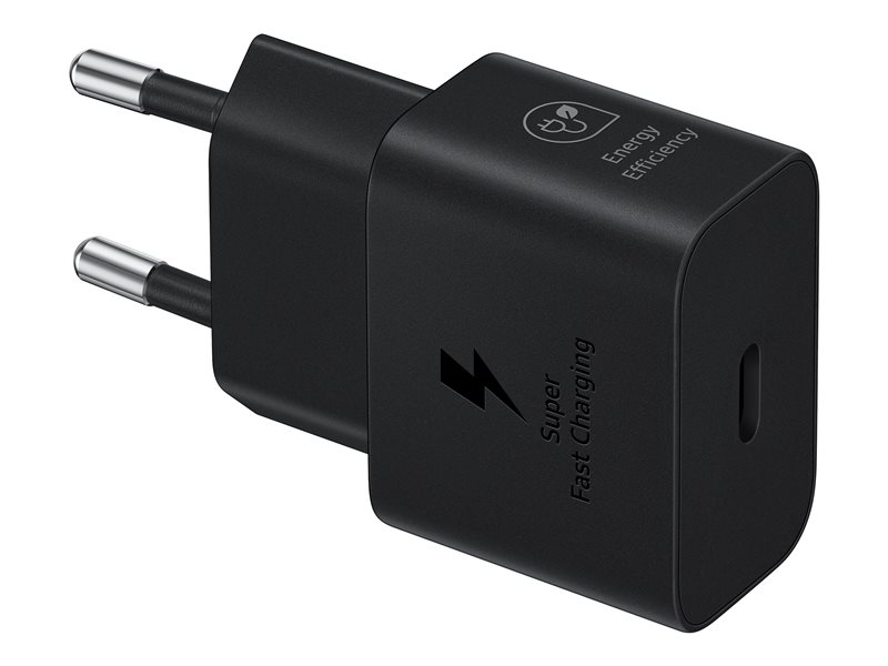 Väggladdare Fast Charge 25W PD USB-C svart