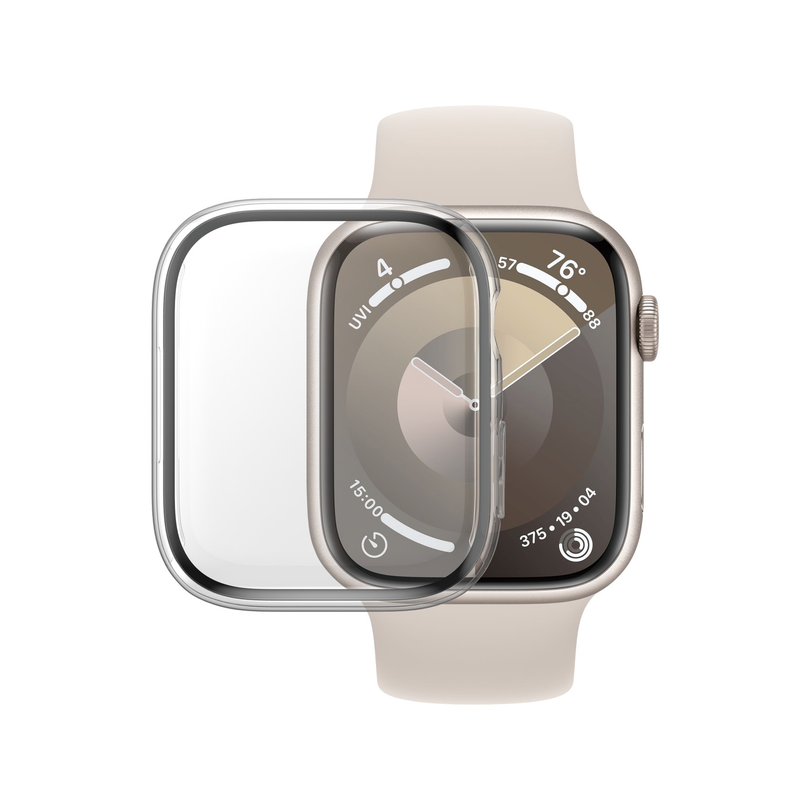 Apple Watch 45mm Series 8 Full Body Case D3O Transparent