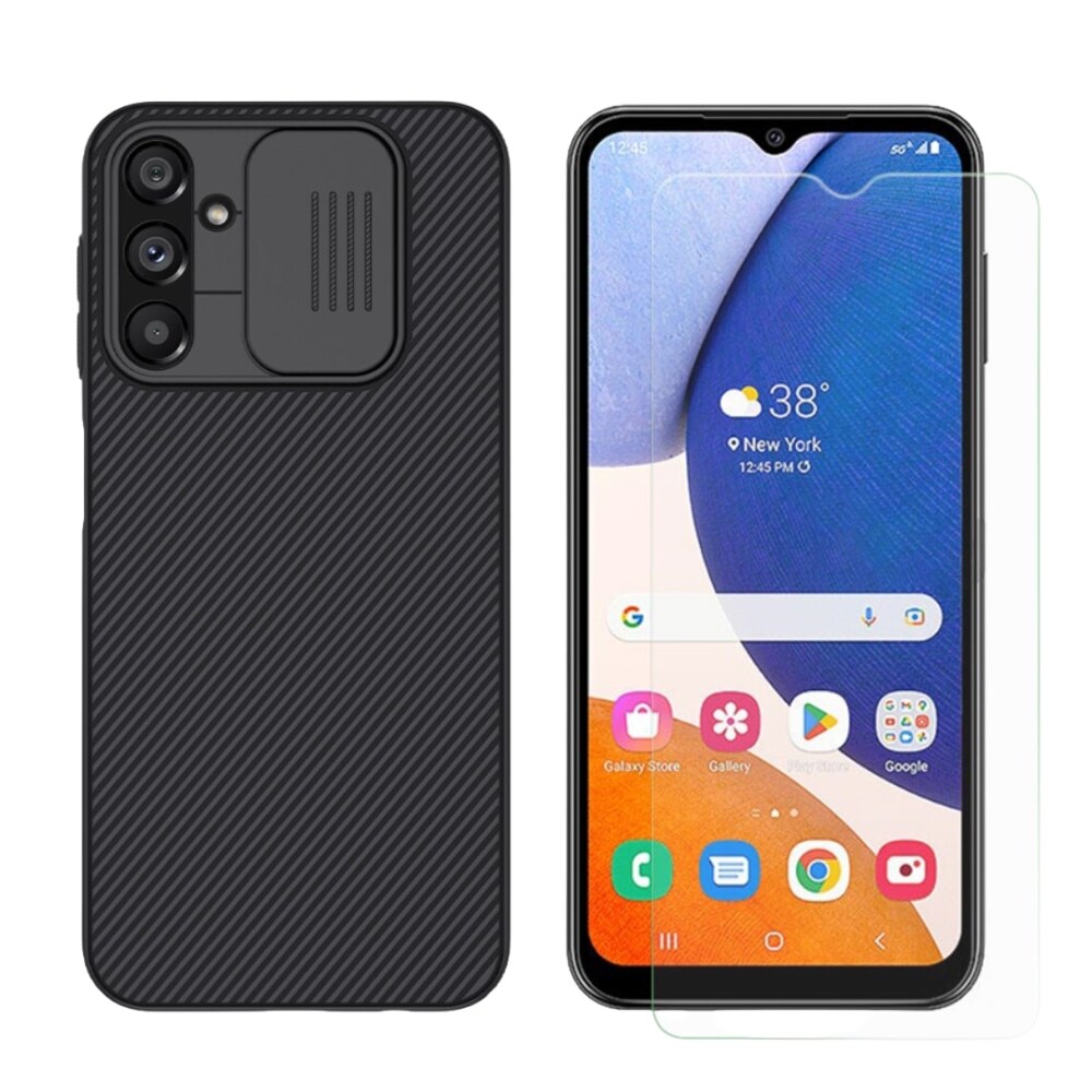 Samsung Galaxy A14 Kit med CamShield Skal och Skärmskydd