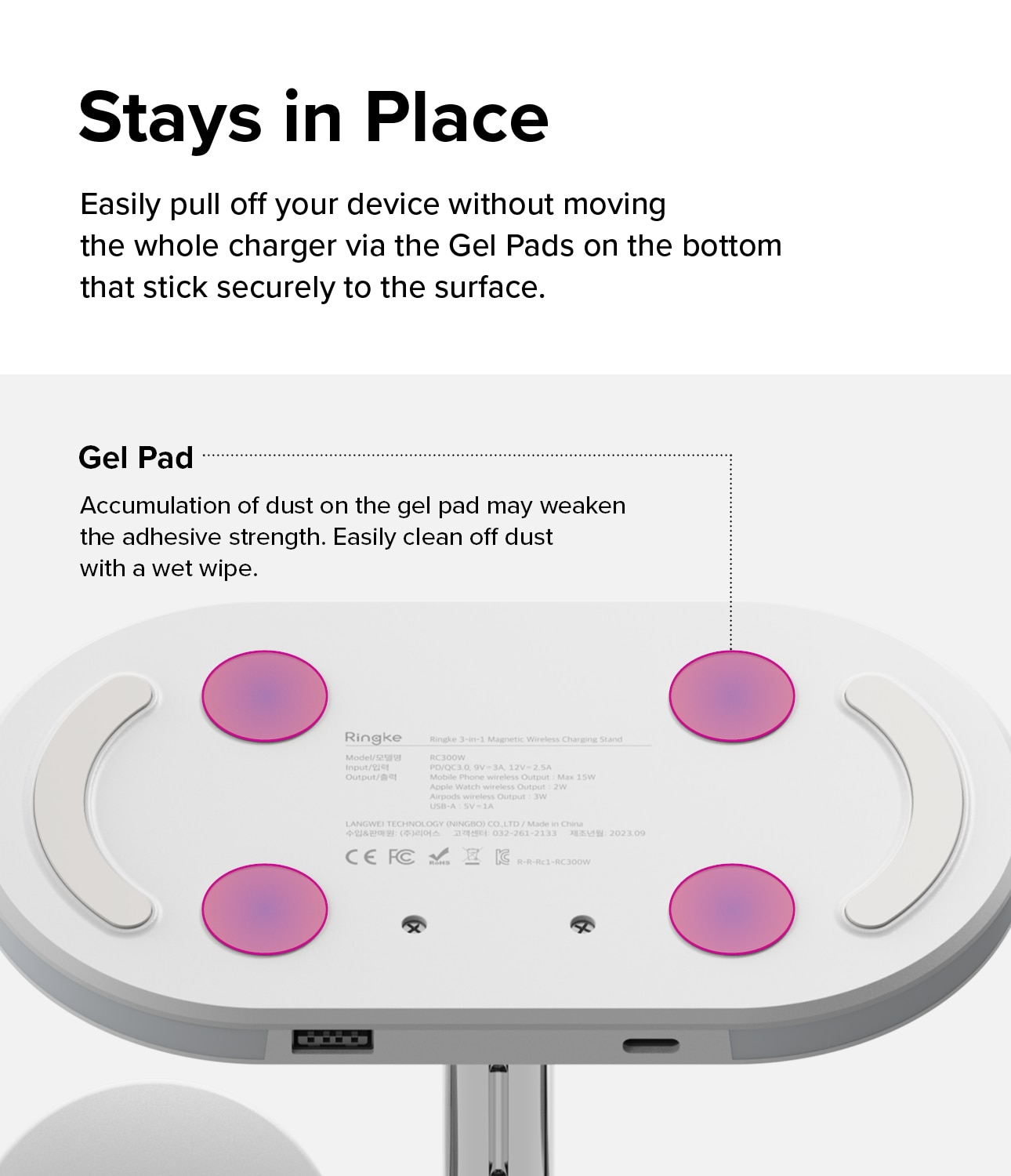 3-in-1 MagSafe Wireless Charger Stand vit
