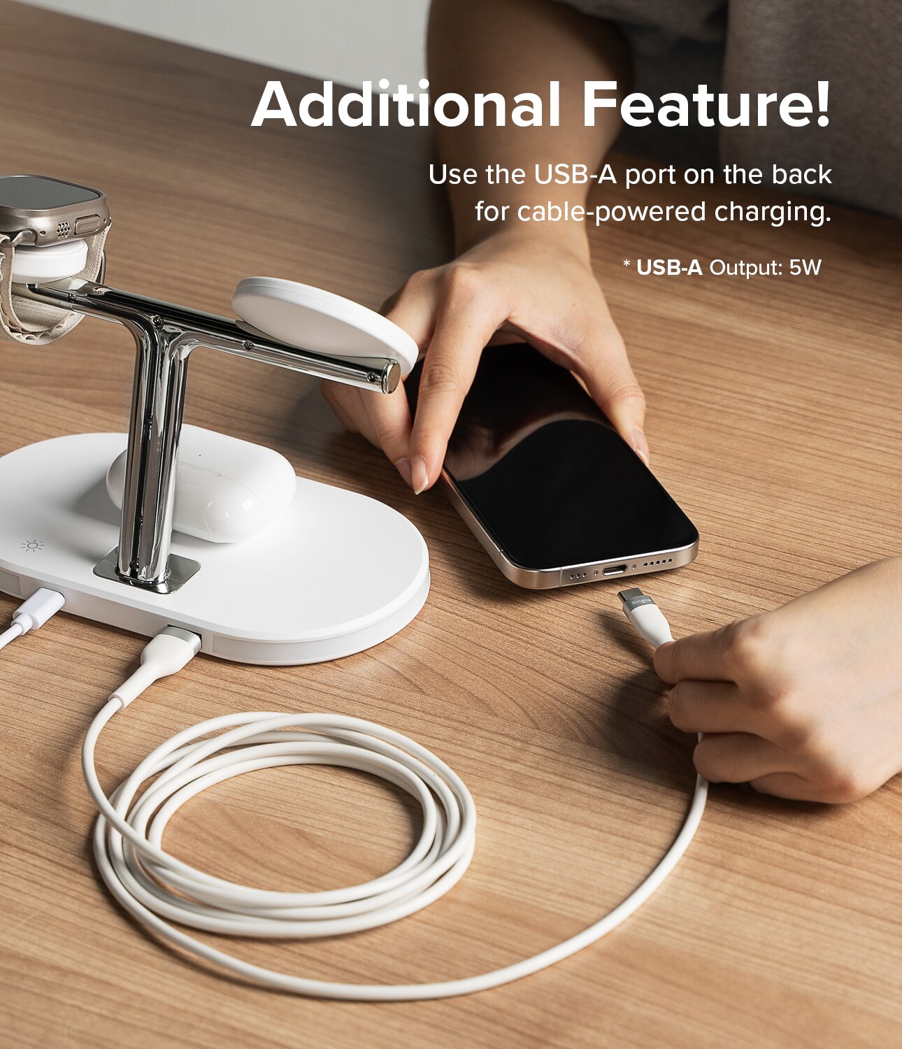 3-in-1 MagSafe Wireless Charger Stand vit