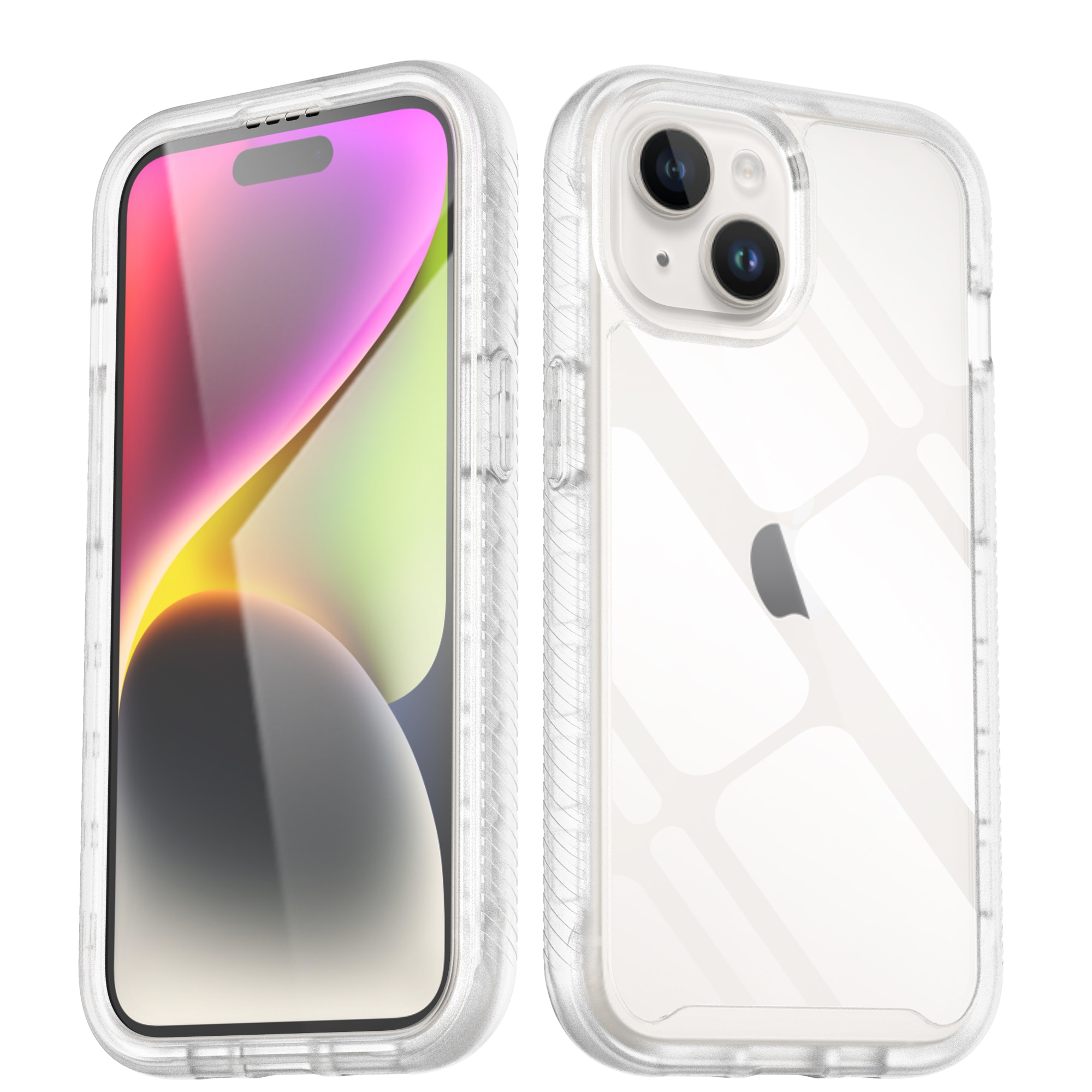 Full Protection Case iPhone 15 Genomskinlig