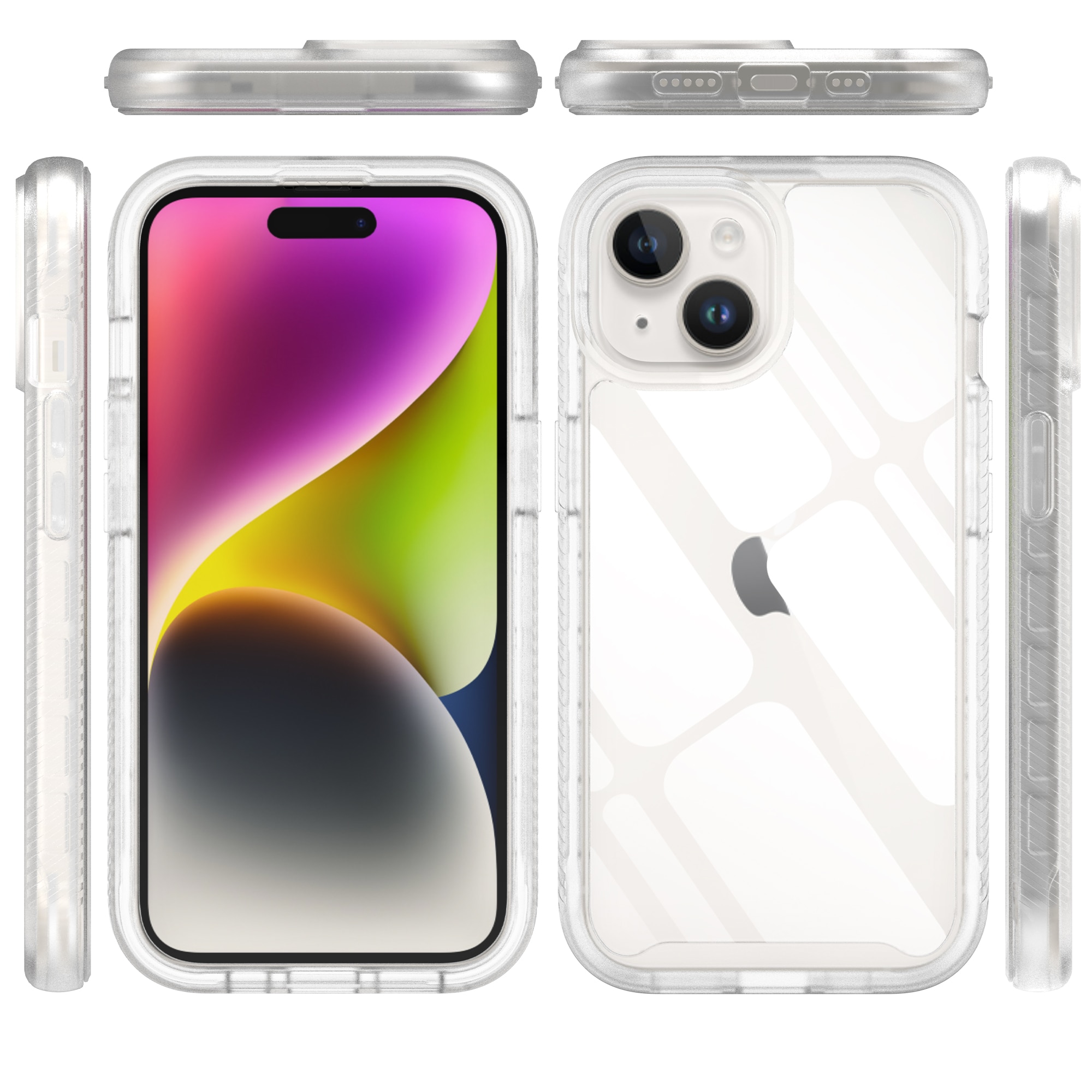 Full Protection Case iPhone 15 Genomskinlig