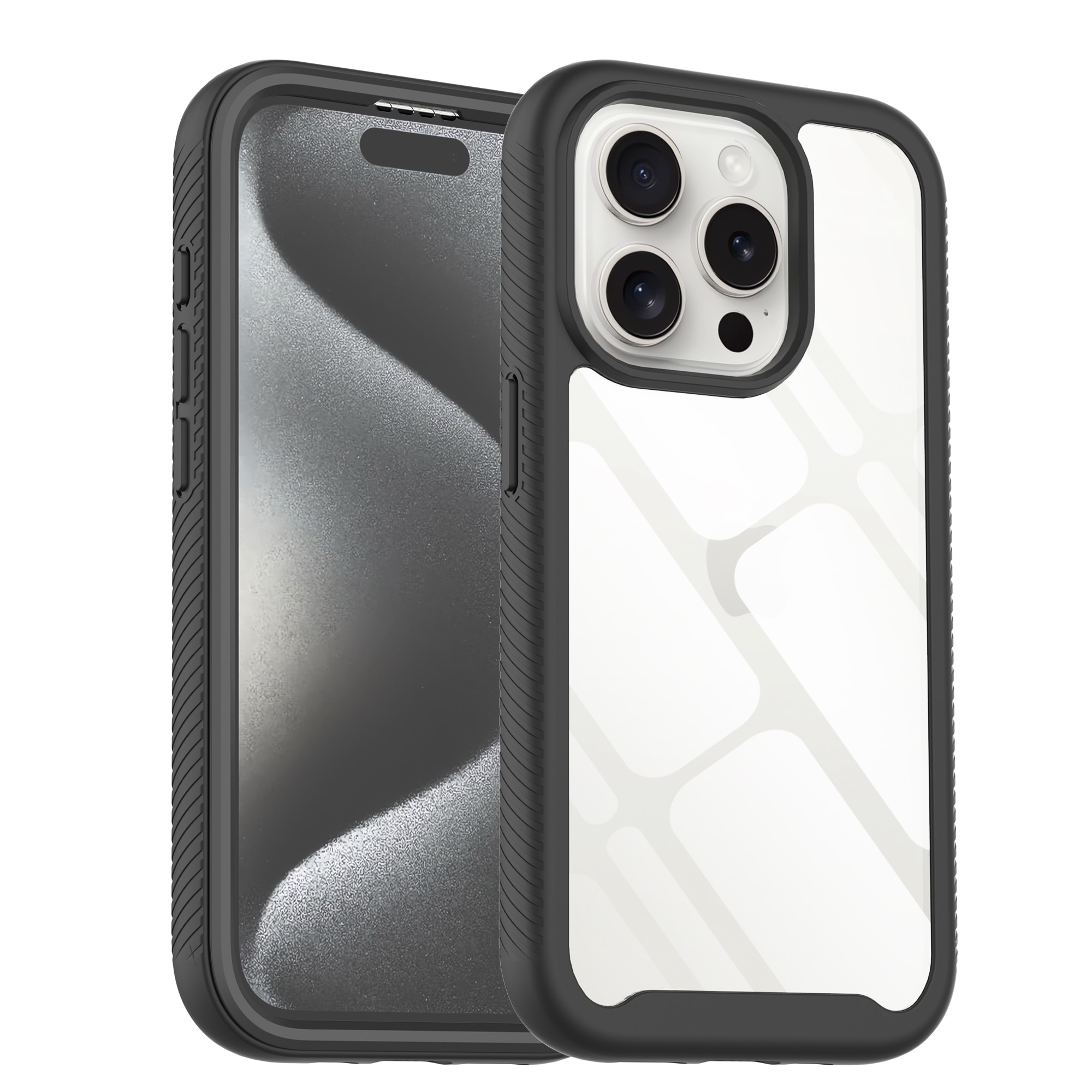 Full Protection Case iPhone 15 Pro Max Svart