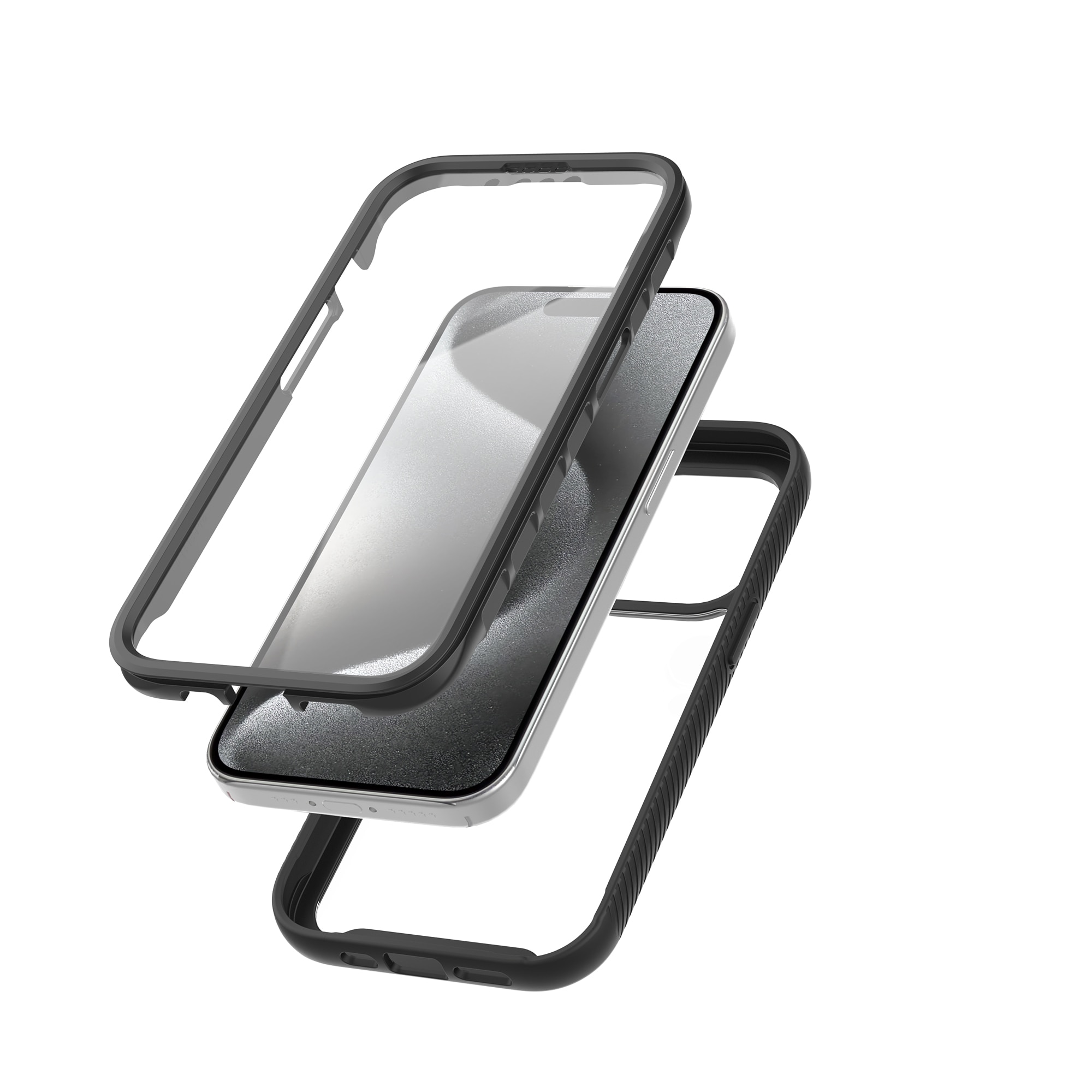 Full Protection Case iPhone 15 Pro Max Svart