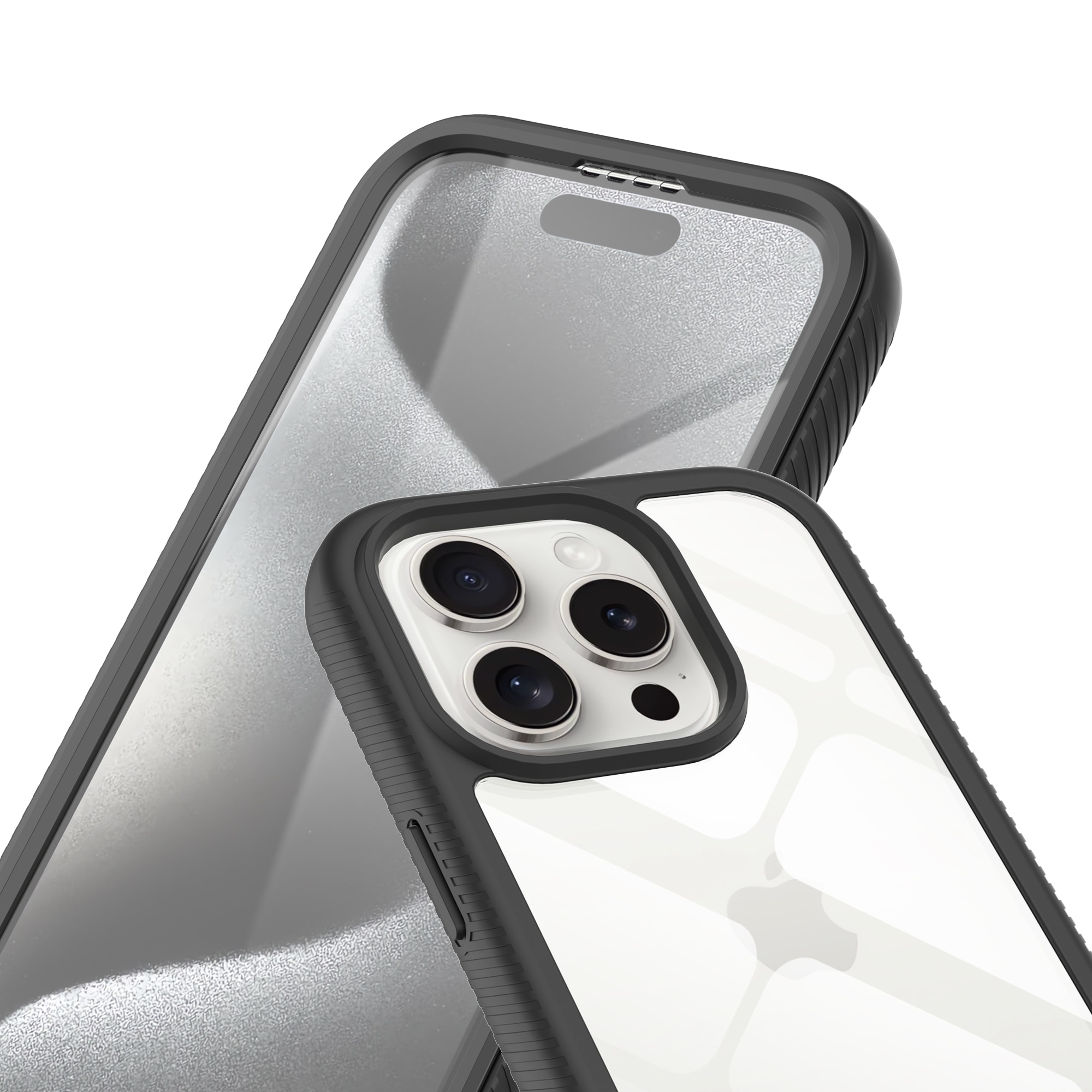 Full Protection Case iPhone 15 Pro Max Svart