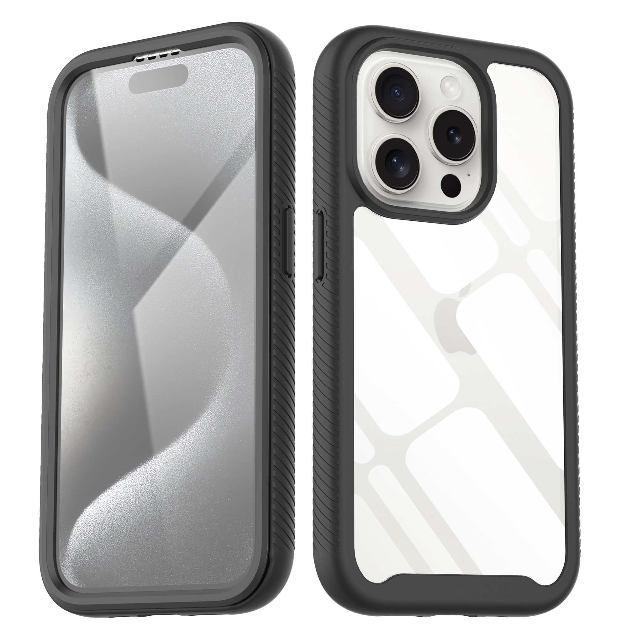 Full Protection Case iPhone 15 Pro Max Svart