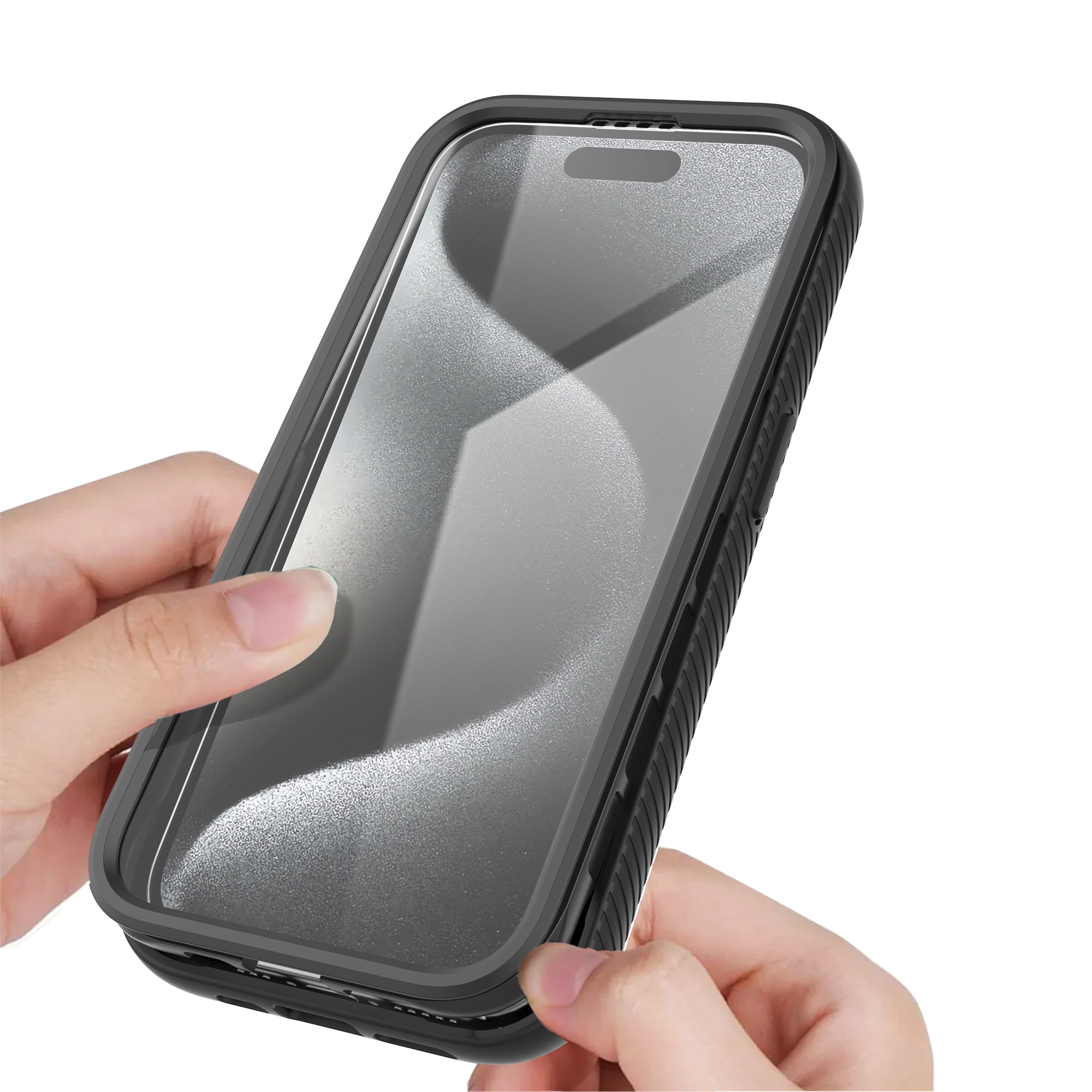 Full Protection Case iPhone 15 Pro Max Svart