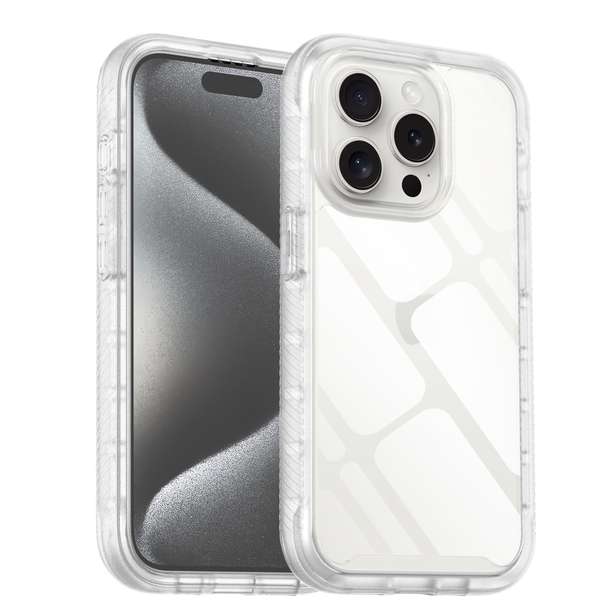 Full Protection Case iPhone 15 Pro Max Genomskinlig