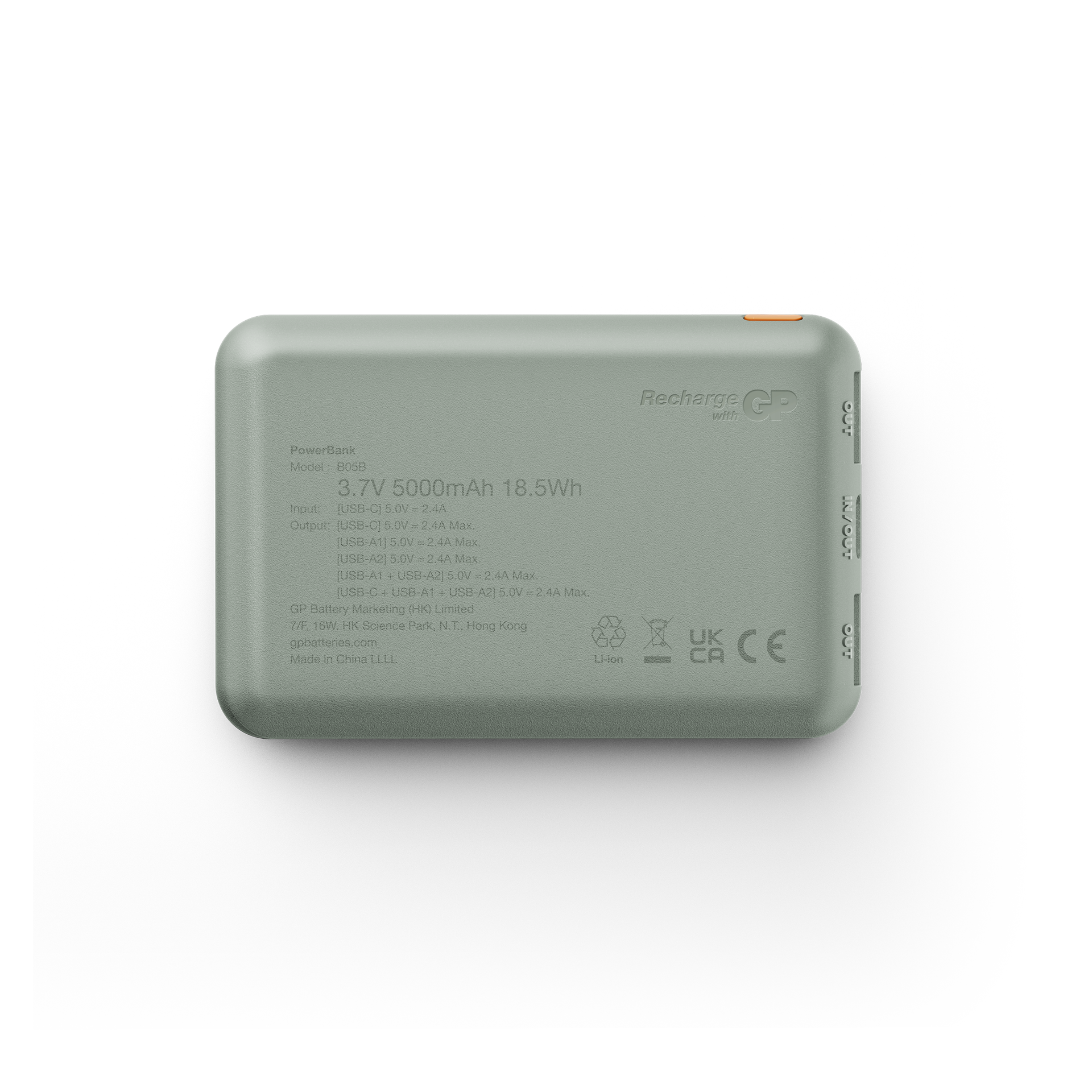 Powerbank Plus 5000mAh Grå