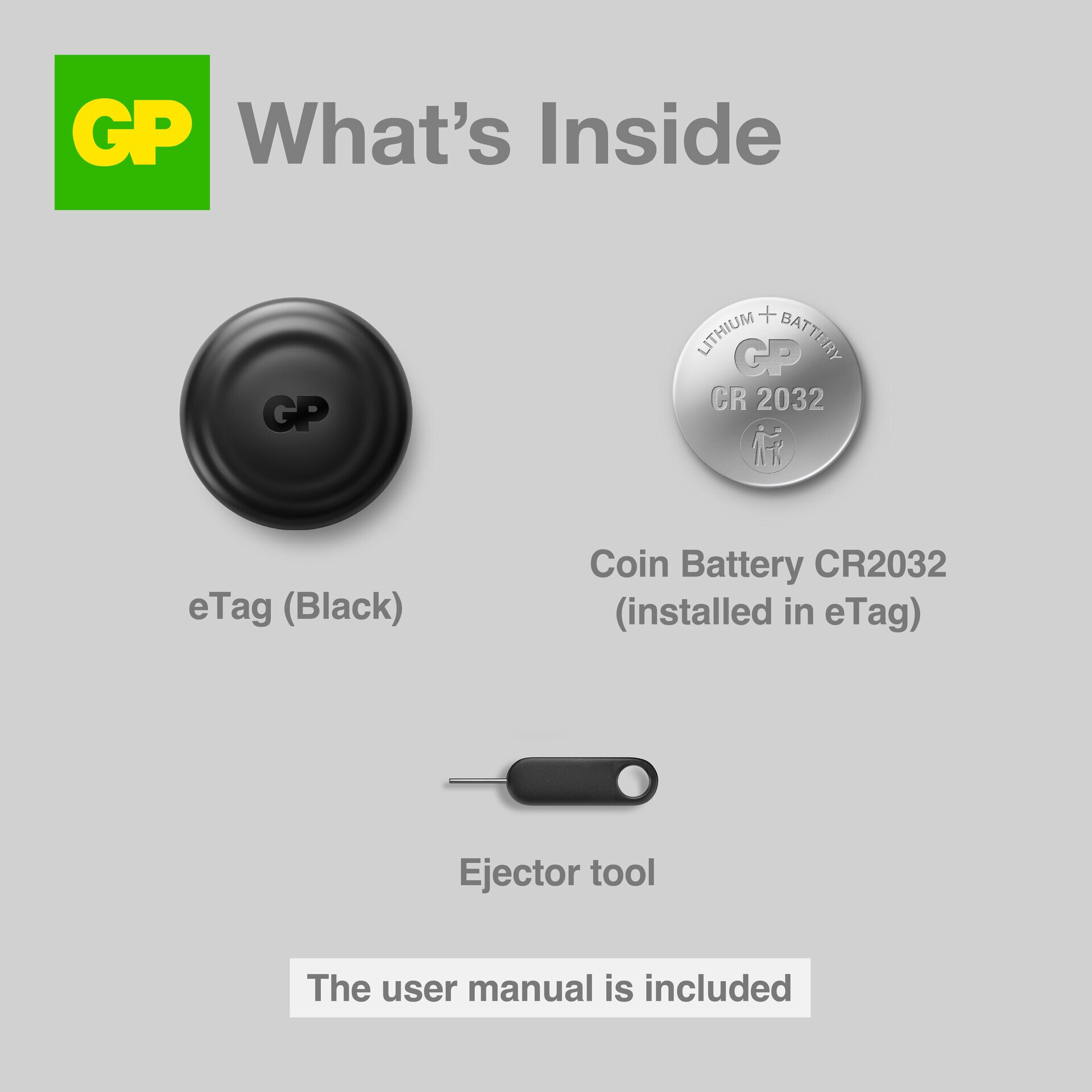 eTag Smart Tracker (1-pack) svart