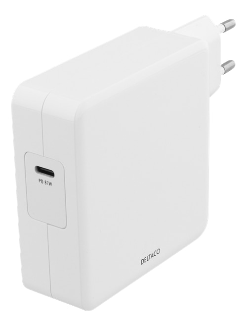 87W Nätadapter USB-C vit