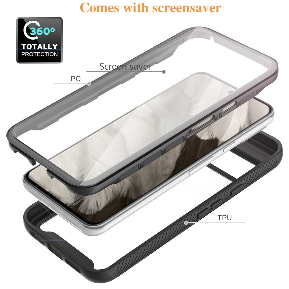 Full Protection Case Google Pixel 8 Svart