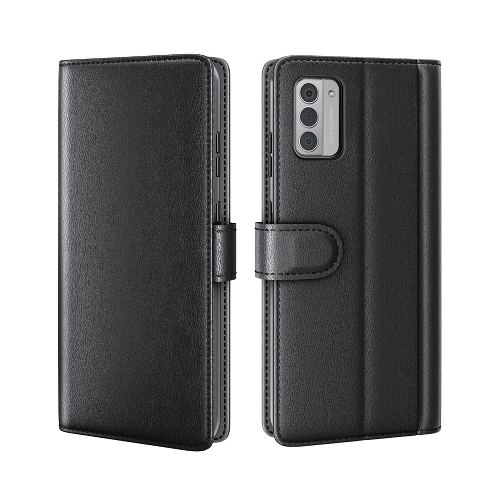 Äkta Läderfodral Nokia G42 svart