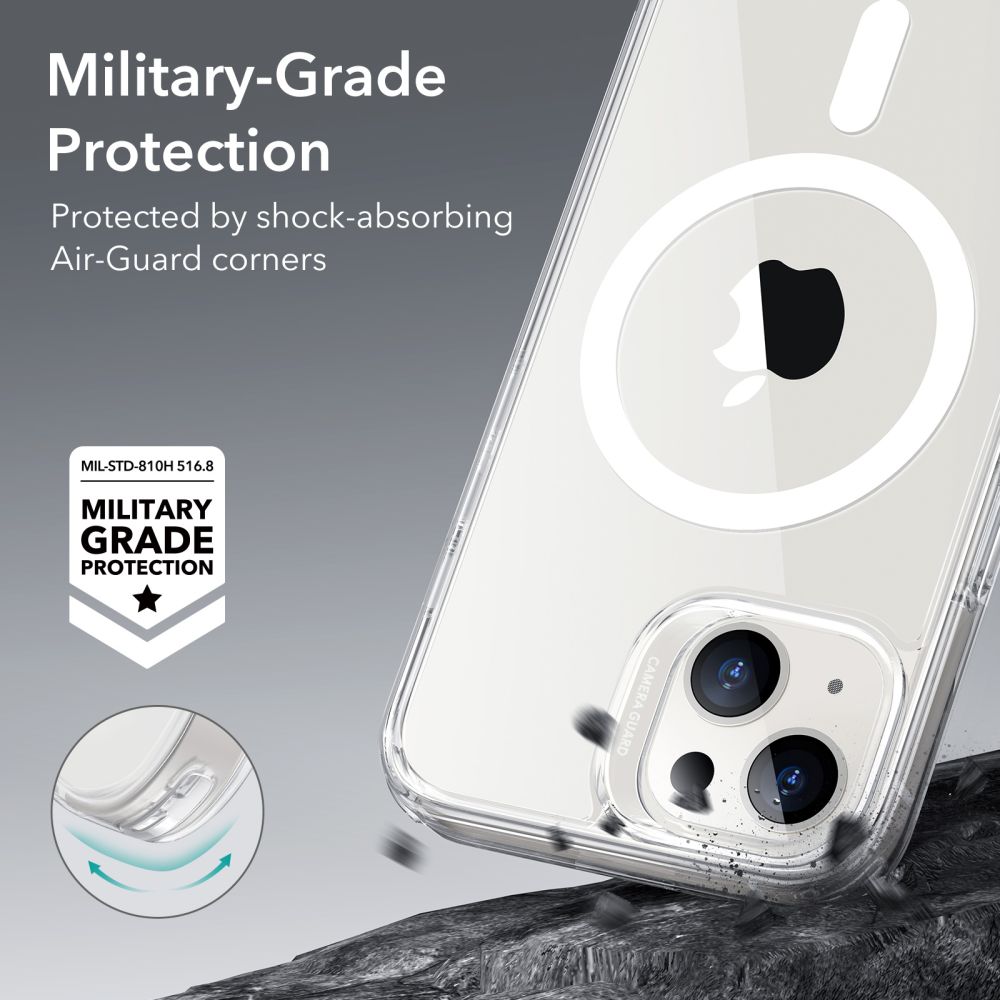 Classic Hybrid HaloLock MagSafe iPhone 13 Genomskinlig