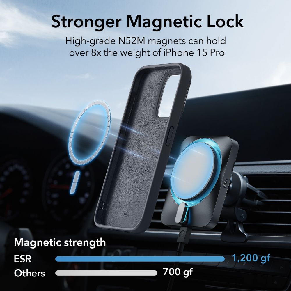 Cloud Kickstand HaloLock MagSafe Case iPhone 15 Pro Max Black