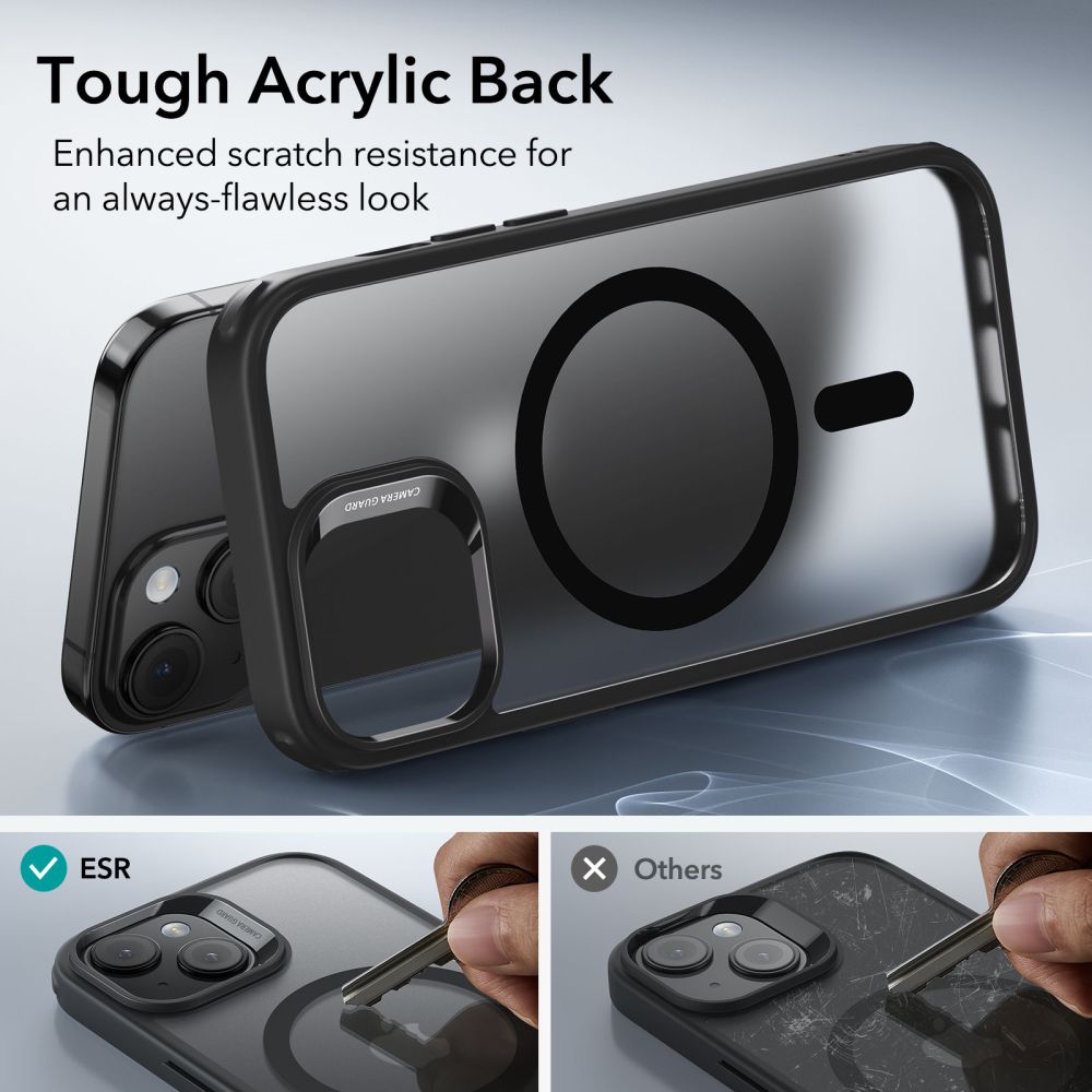 Classic Hybrid HaloLock MagSafe iPhone 15 Frosted Black