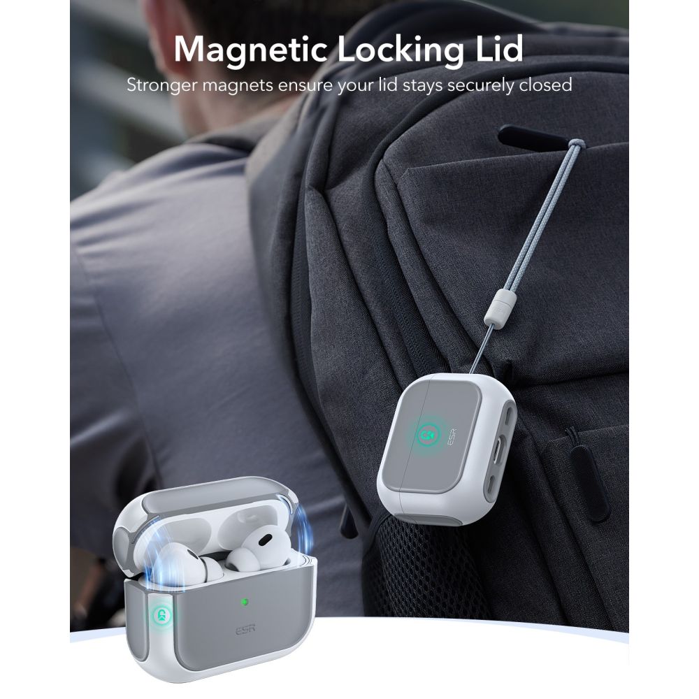 Orbit HaloLock Magsafe Skal Apple AirPods Pro 3 Vit