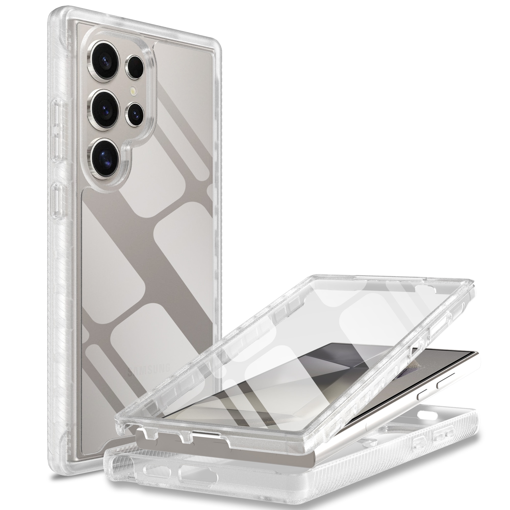 Full Protection Case Samsung Galaxy S24 Ultra Genomskinlig