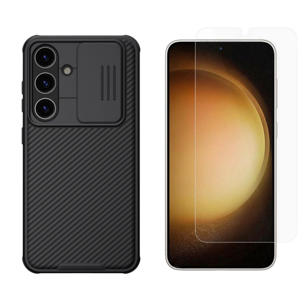 Samsung Galaxy S24 Kit med CamShield Skal och Skärmskydd