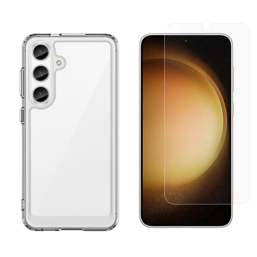 Samsung Galaxy S24 Kit med Skal och Skärmskydd