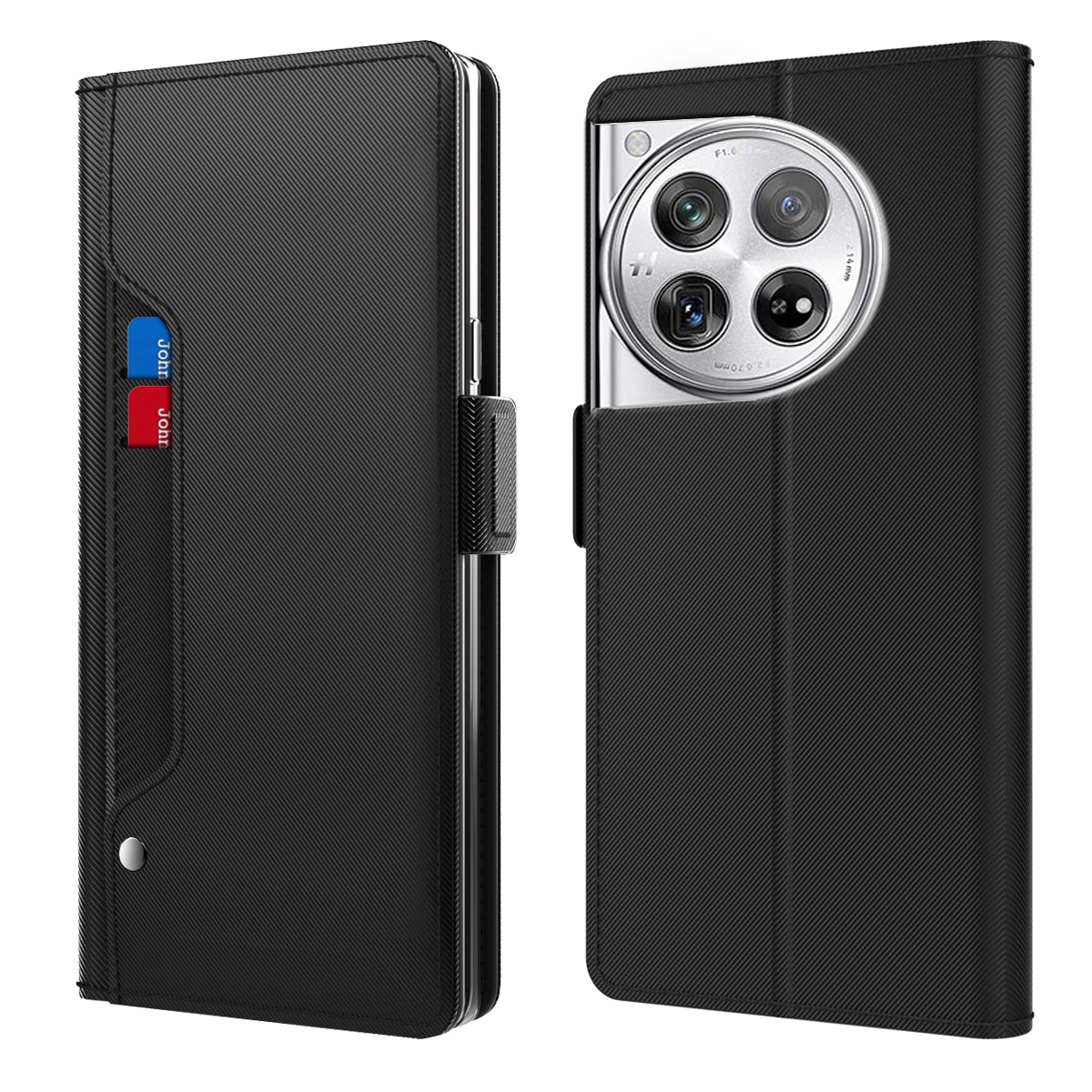 Plånboksfodral Spegel OnePlus 12 svart