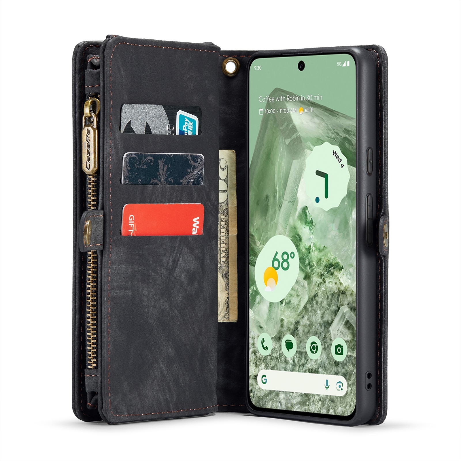 Multi-slot Plånboksfodral Google Pixel 8a Grå