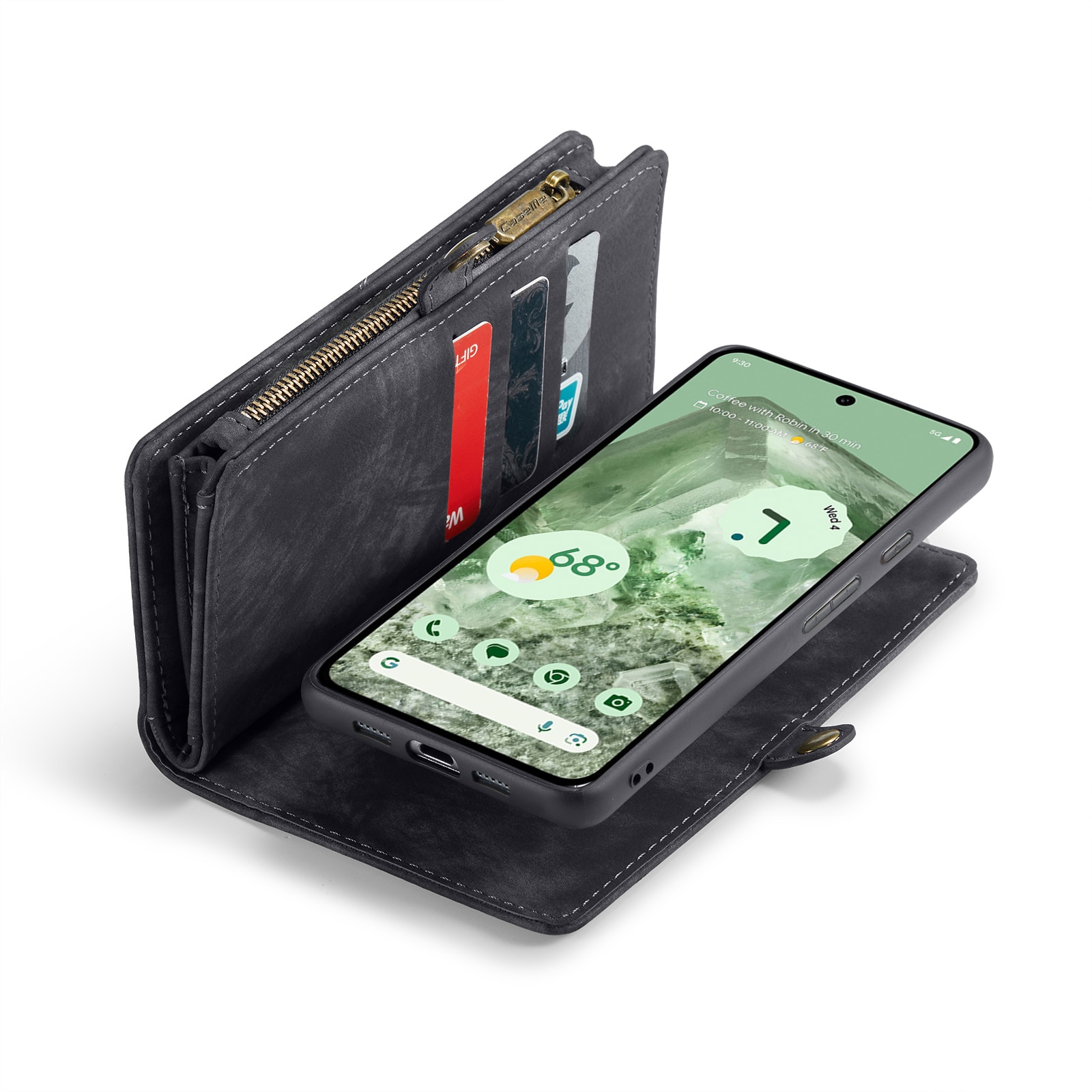 Multi-slot Plånboksfodral Google Pixel 8a Grå