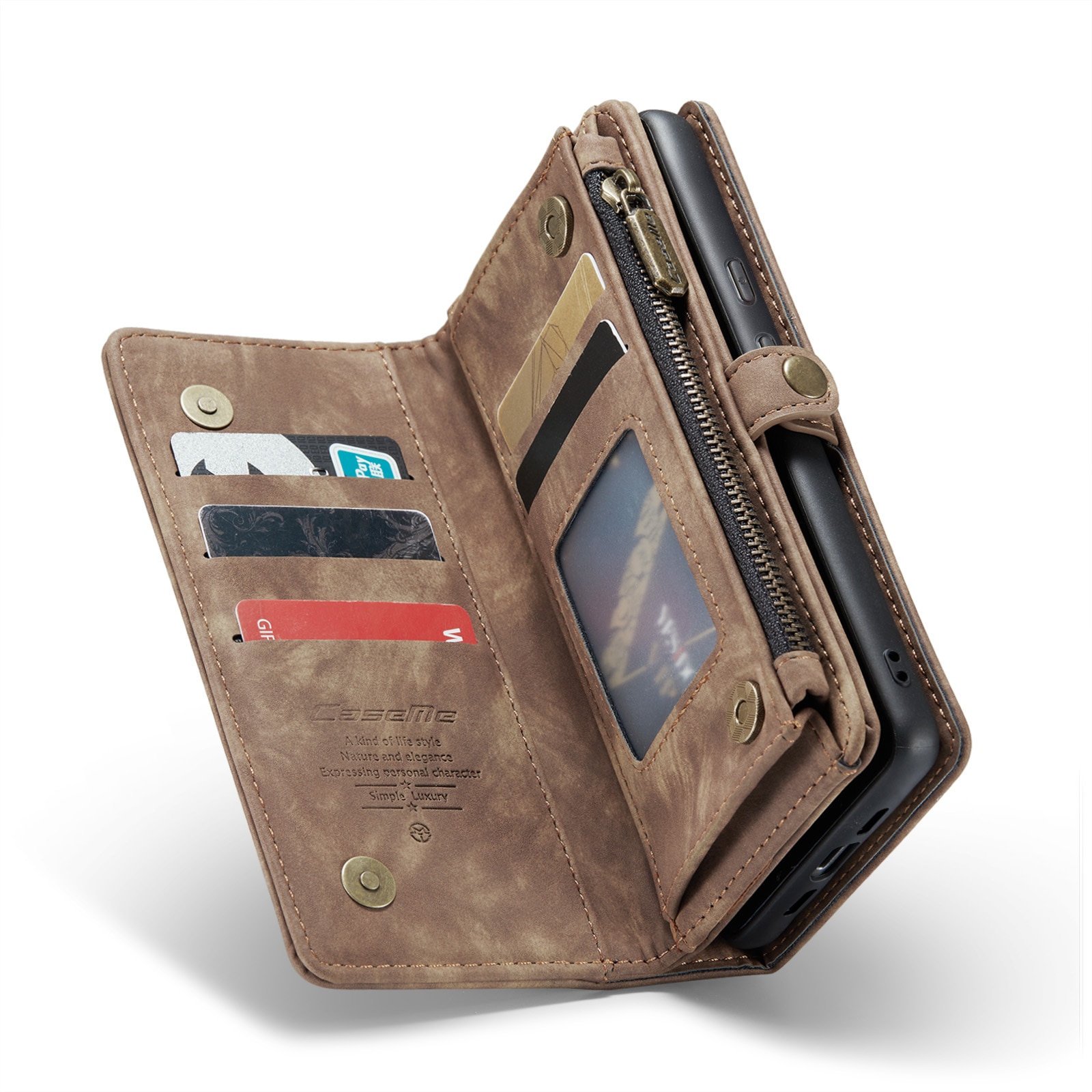 Multi-slot Plånboksfodral Google Pixel 8a Brun