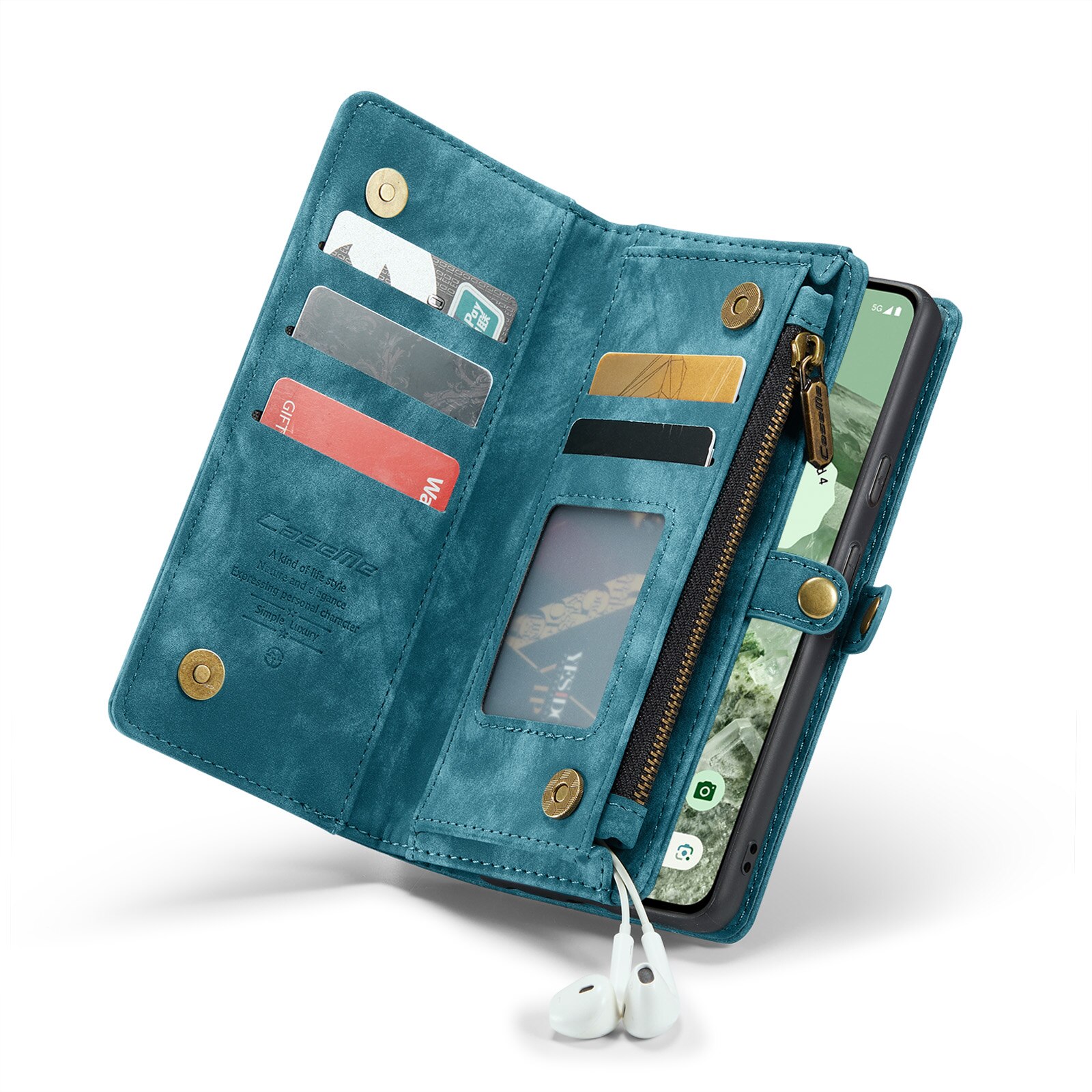 Multi-slot Plånboksfodral Google Pixel 8a Blå