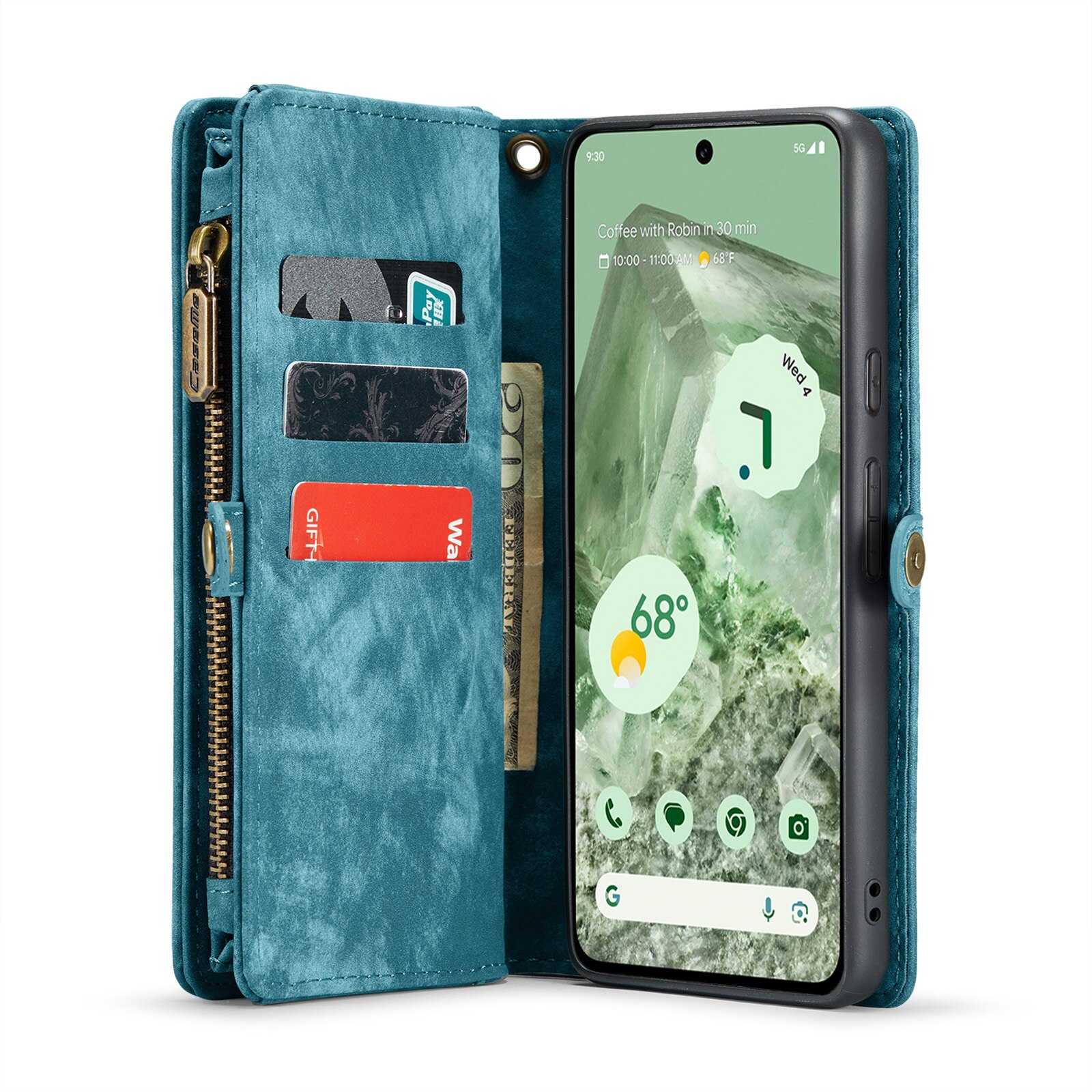 Multi-slot Plånboksfodral Google Pixel 8a Blå