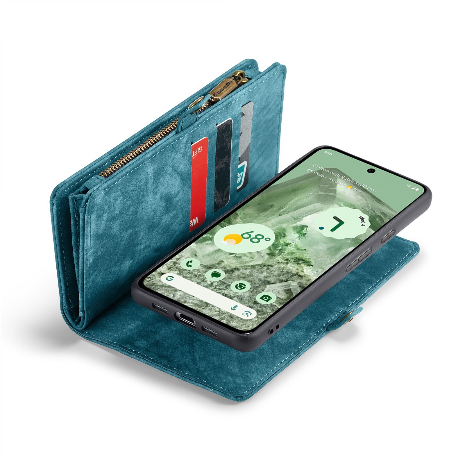 Multi-slot Plånboksfodral Google Pixel 8a Blå