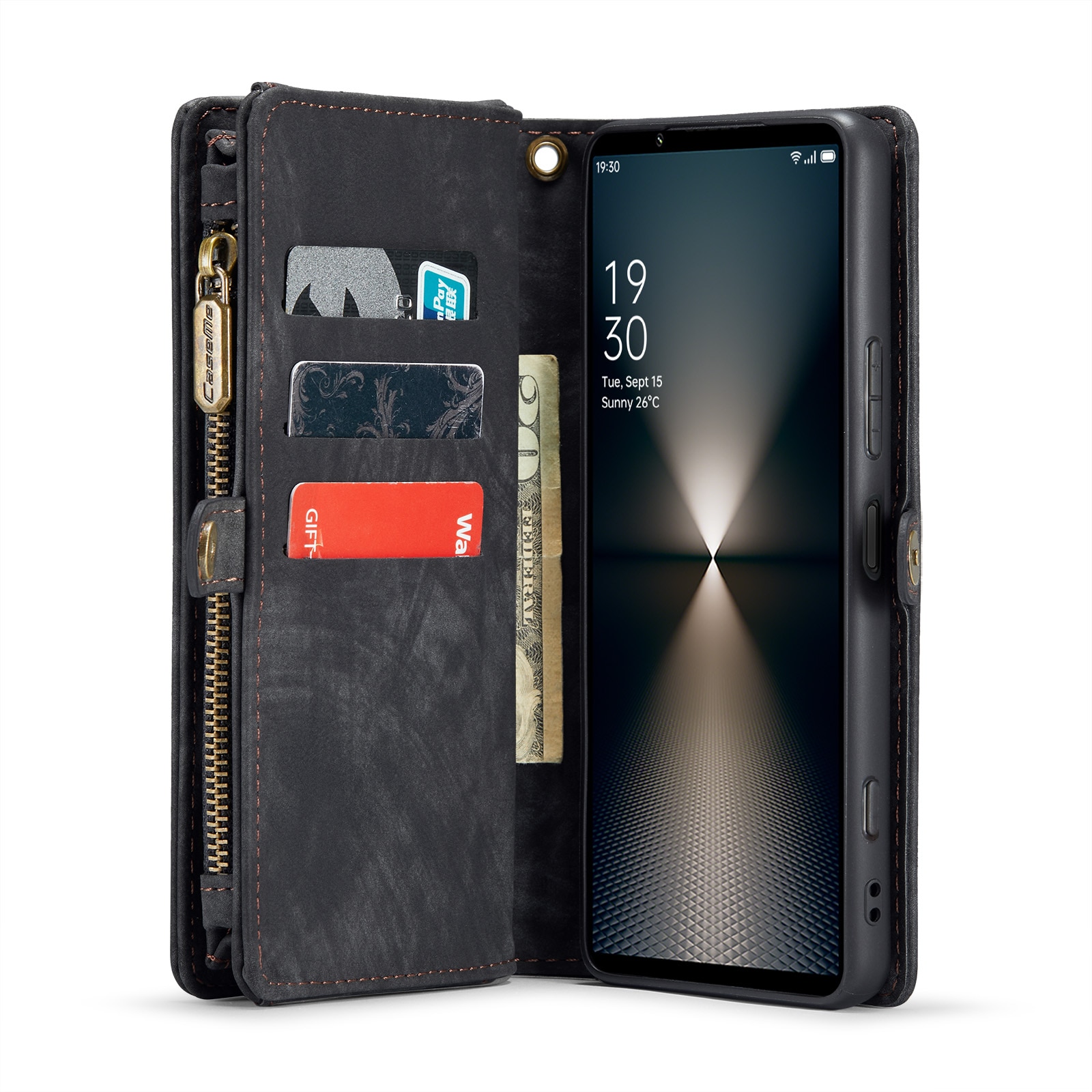 Multi-slot Plånboksfodral Sony Xperia 10 VI Grå