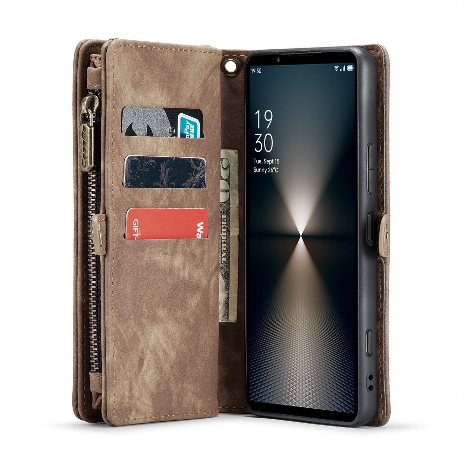 Multi-slot Plånboksfodral Sony Xperia 10 VI Brun