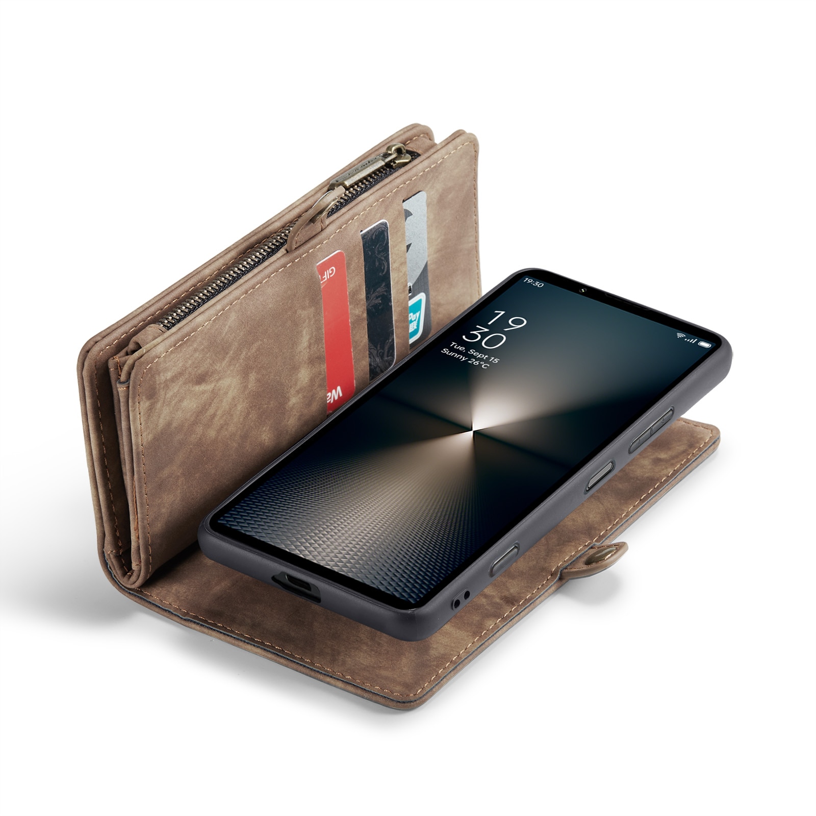 Multi-slot Plånboksfodral Sony Xperia 10 VI Brun