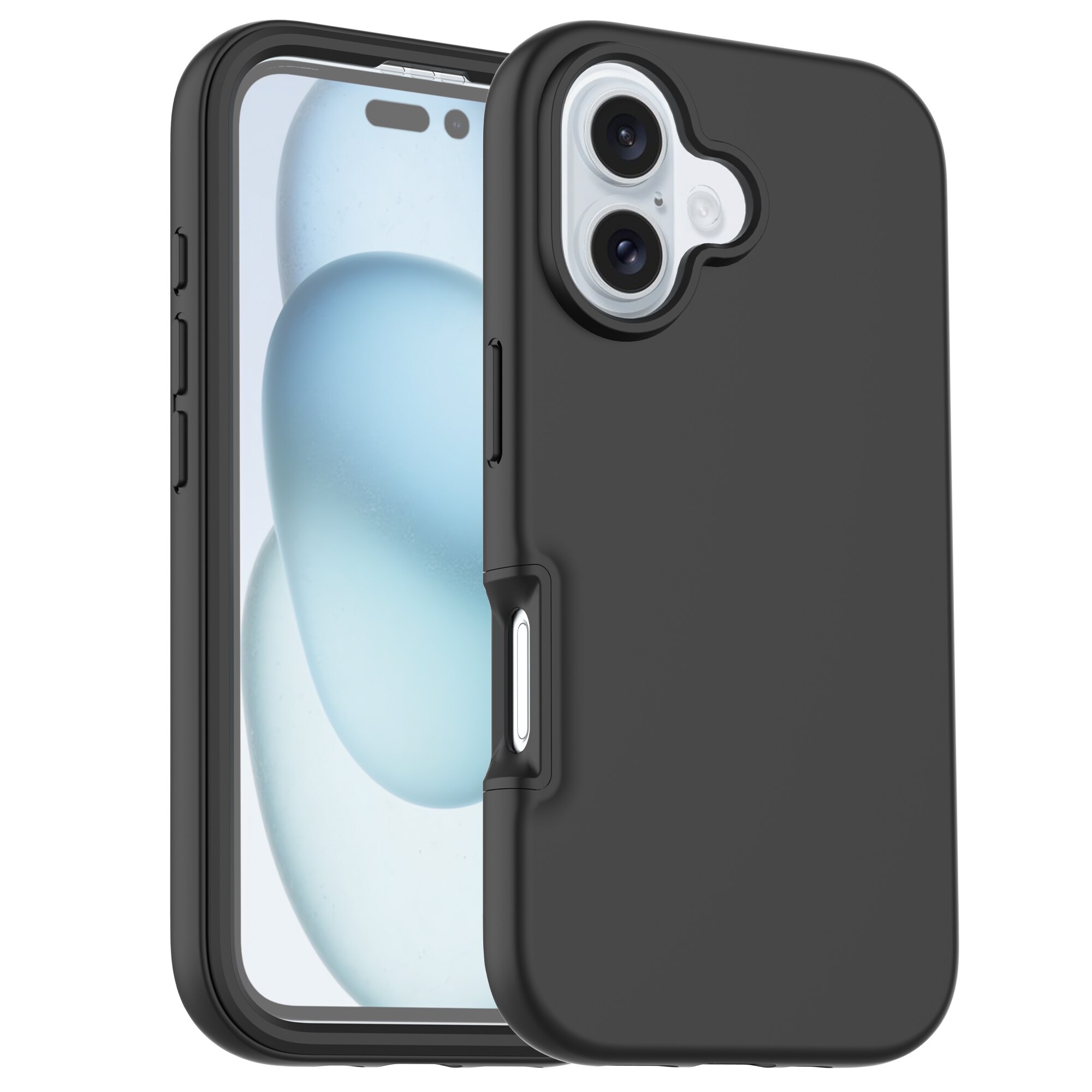 Full Protection Case iPhone 16 Svart