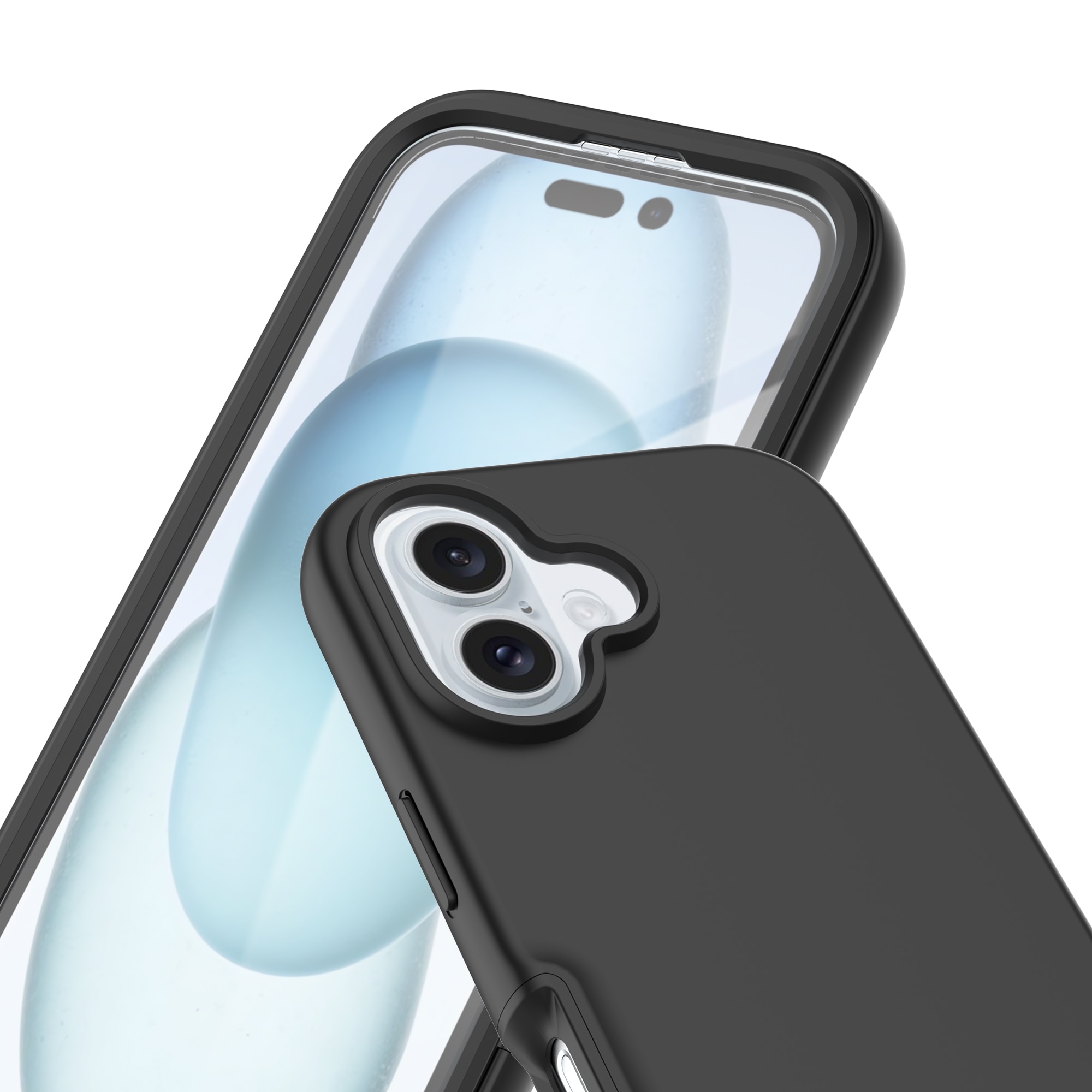 Full Protection Case iPhone 16 Svart