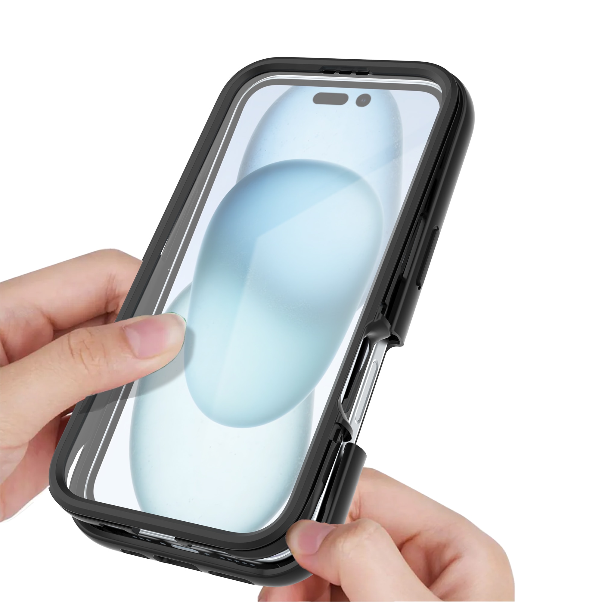 Full Protection Case iPhone 16 Svart