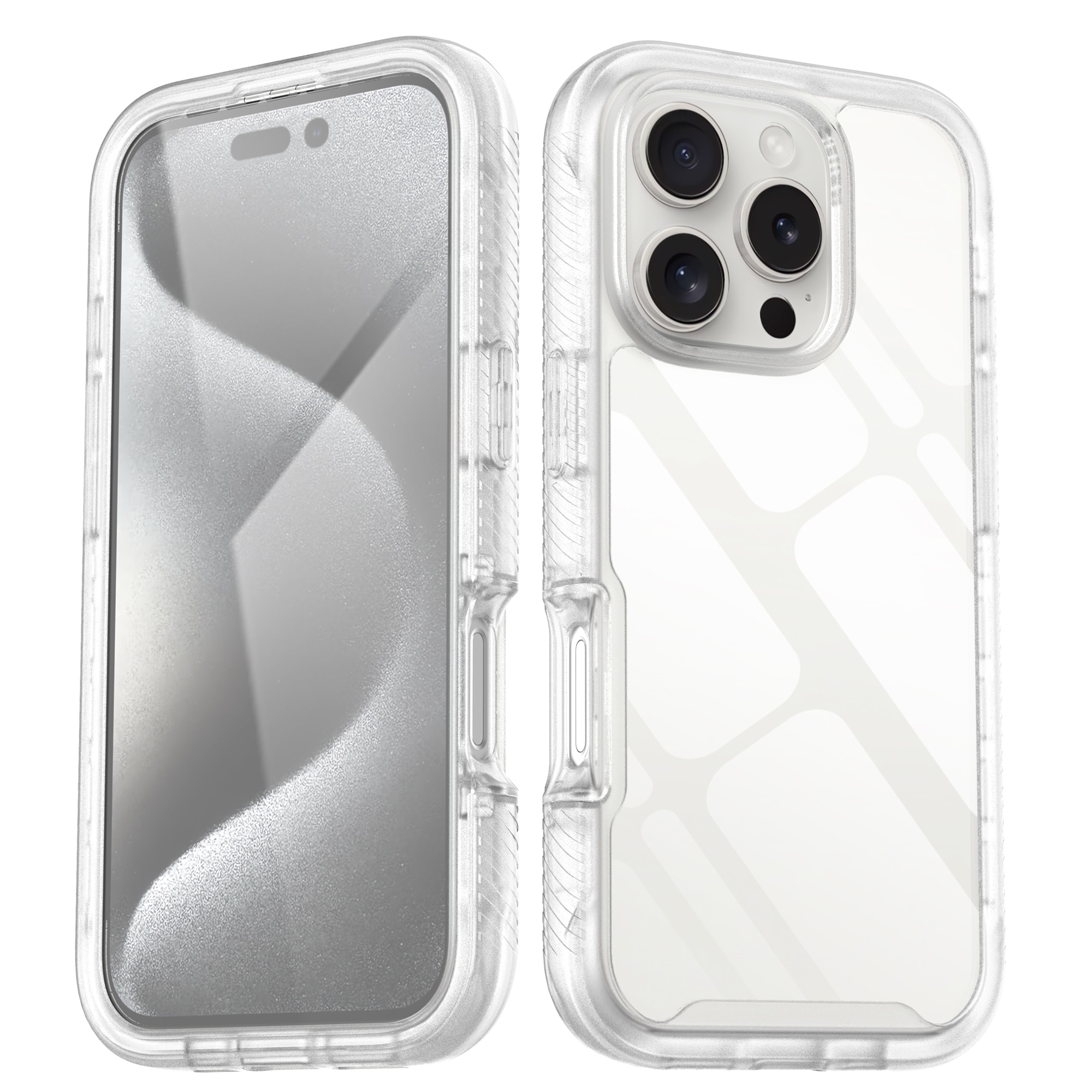 Full Protection Case iPhone 16 Pro Genomskinlig
