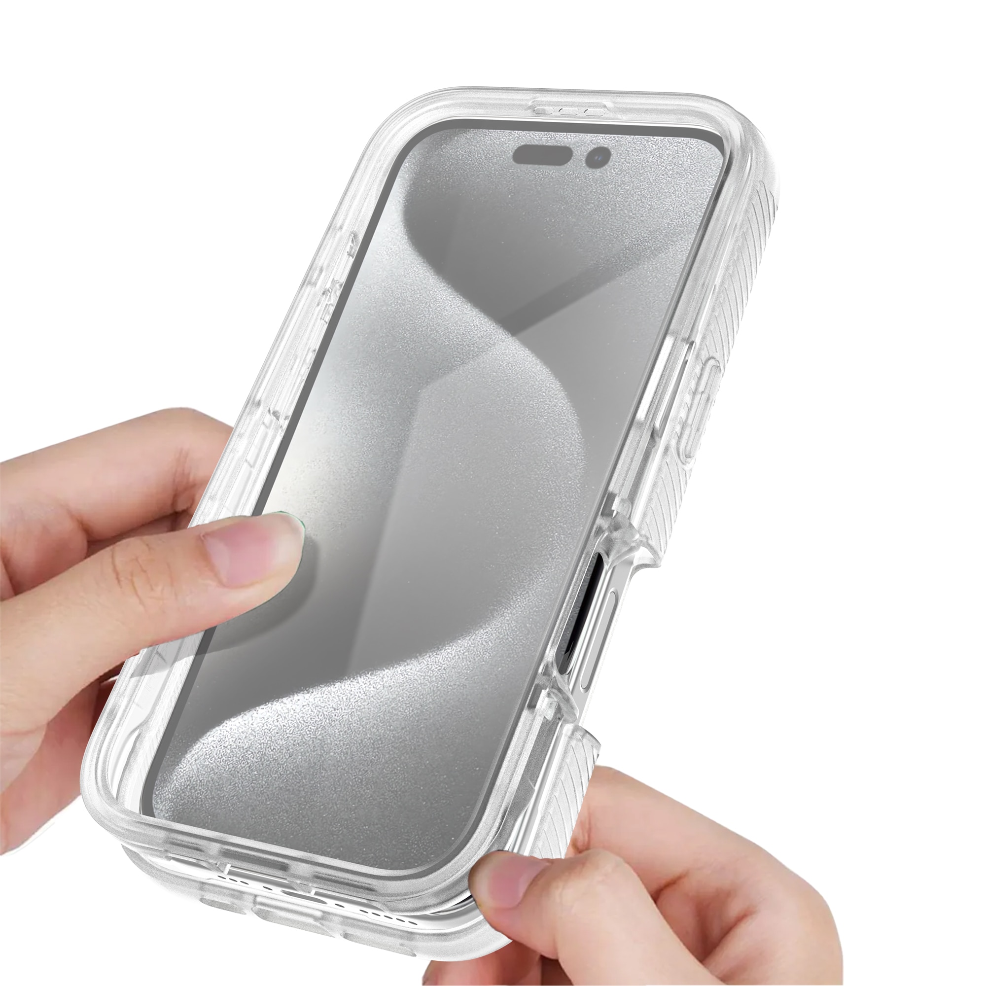 Full Protection Case iPhone 16 Pro Genomskinlig
