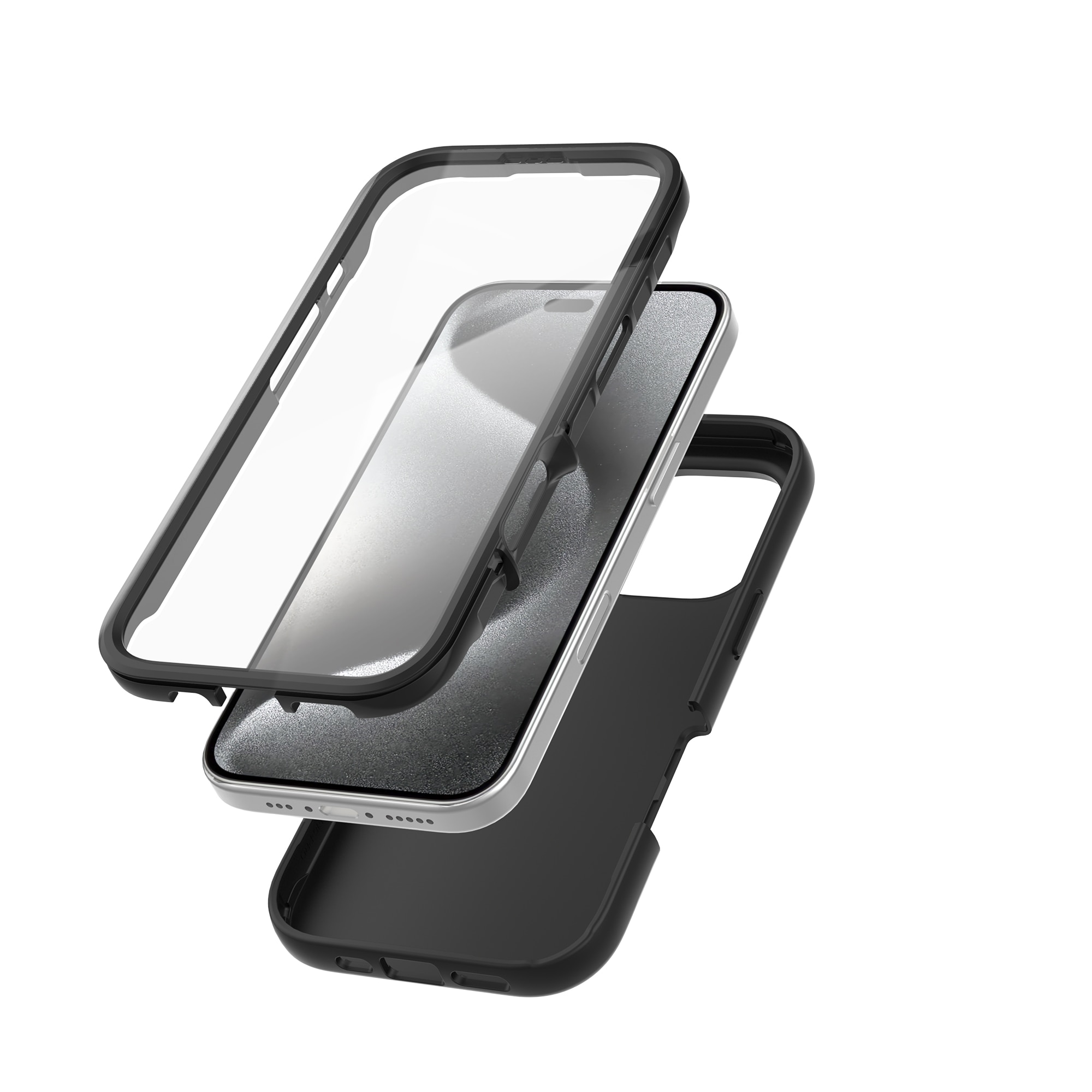 Full Protection Case iPhone 16 Pro Max Svart