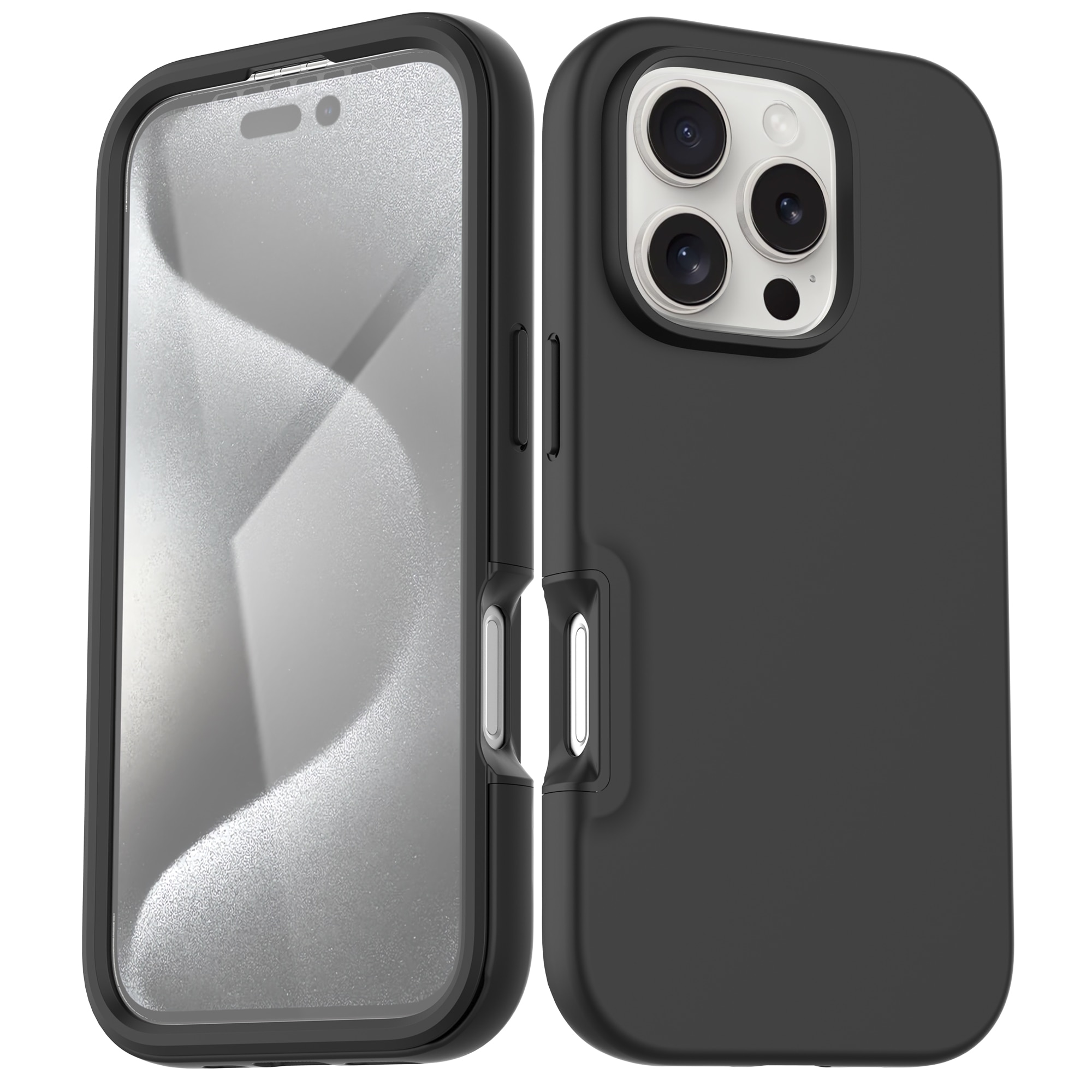 Full Protection Case iPhone 16 Pro Max Svart