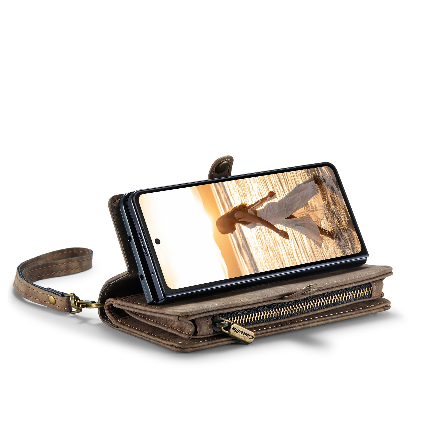 Multi-slot Plånboksfodral Samsung Galaxy Z Fold 6 Brun
