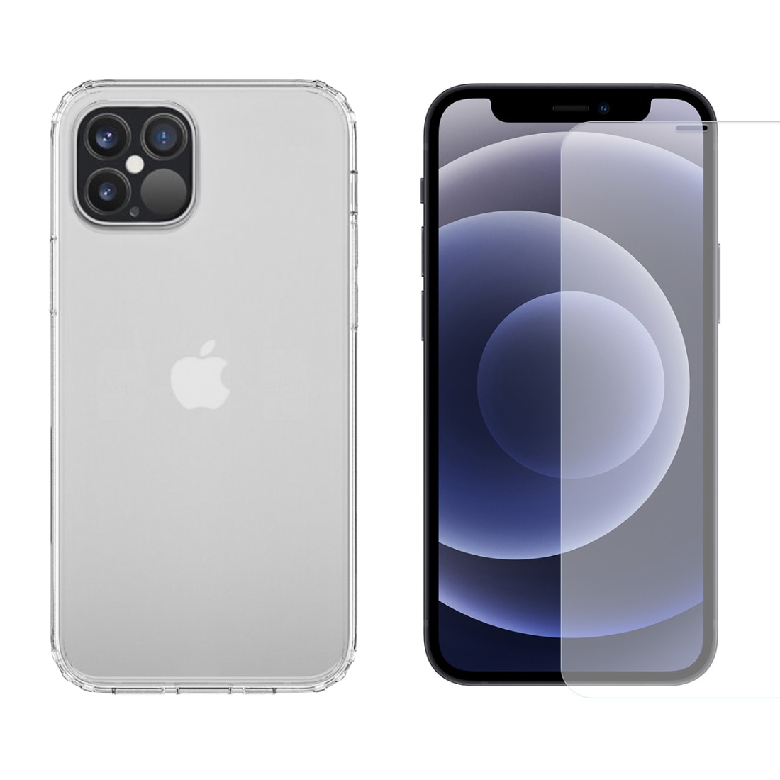 iPhone 12/12 Pro Kit med Skal och Skärmskydd