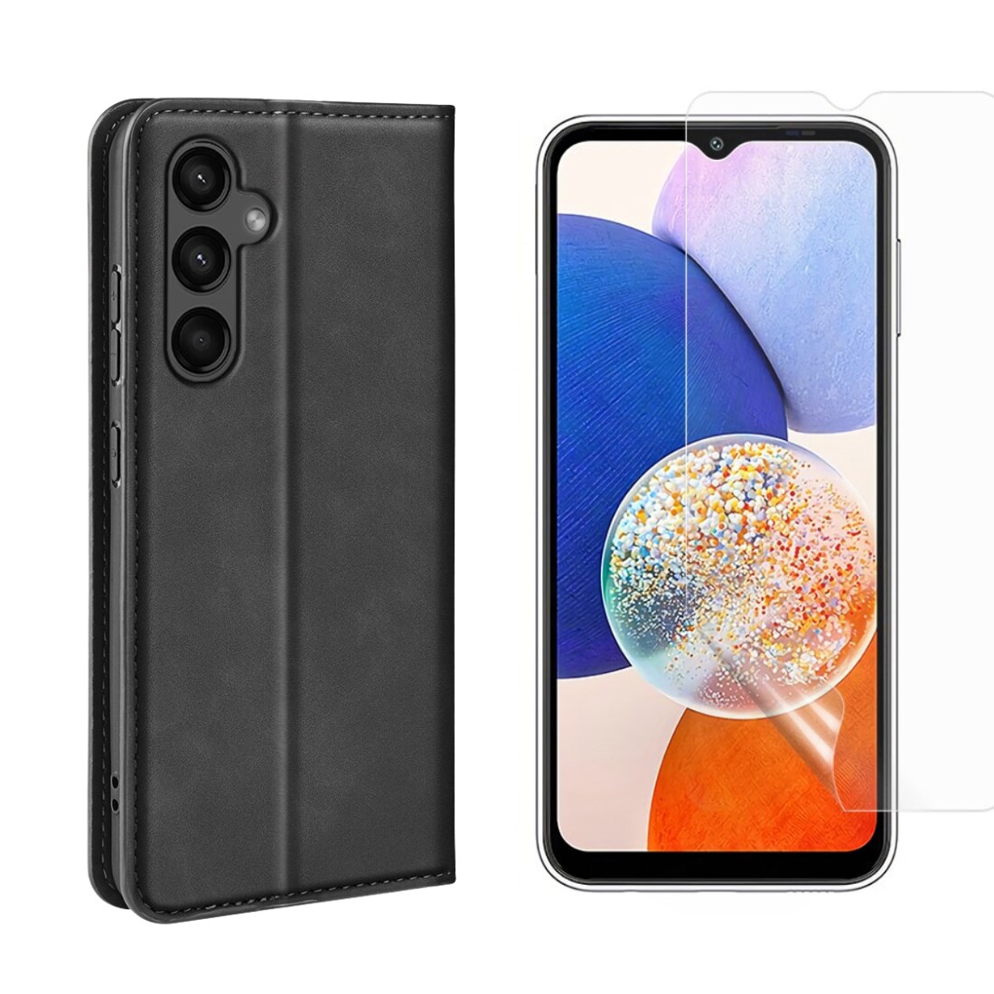 Samsung Galaxy A15 Kit med Tunt fodral och Skärmskydd